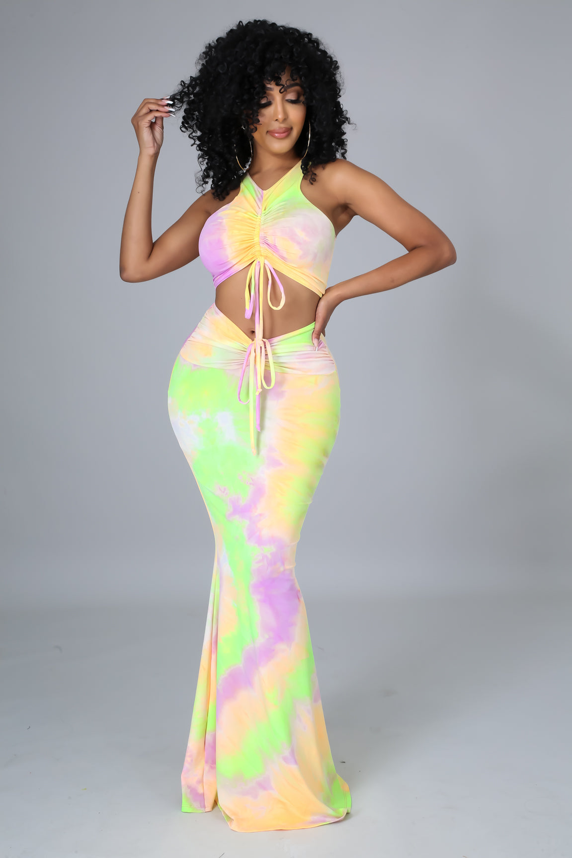 Kisses In Colors Skirt Set