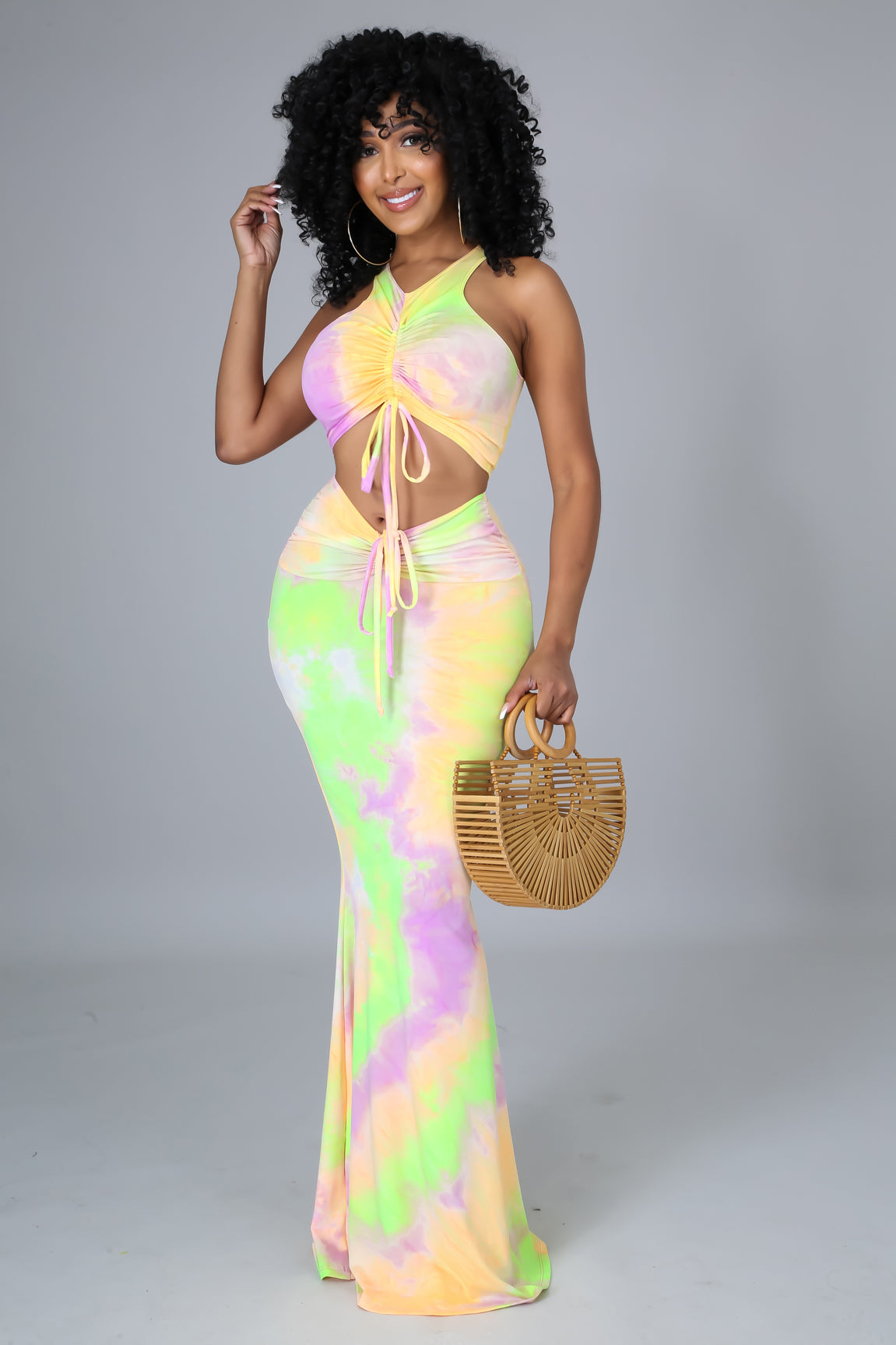 Kisses In Colors Skirt Set