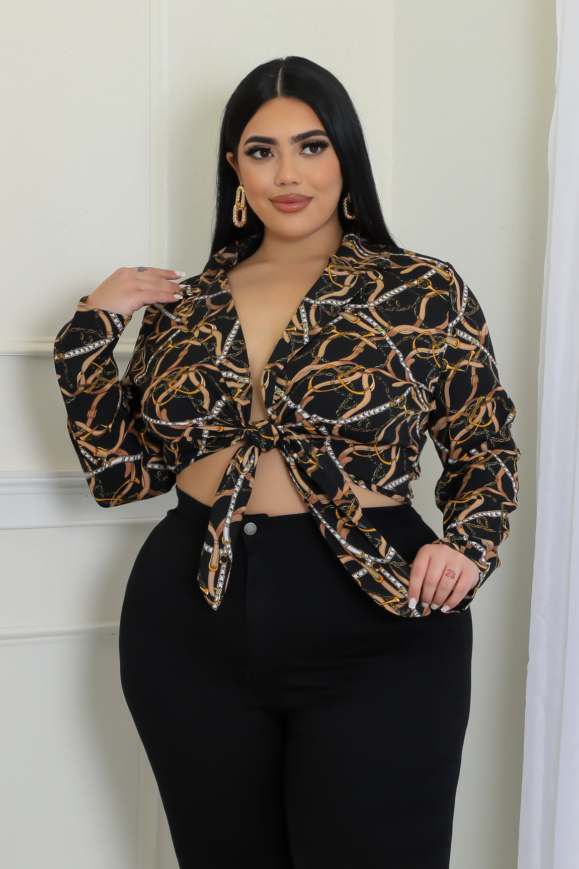 Chain Kimono Top
