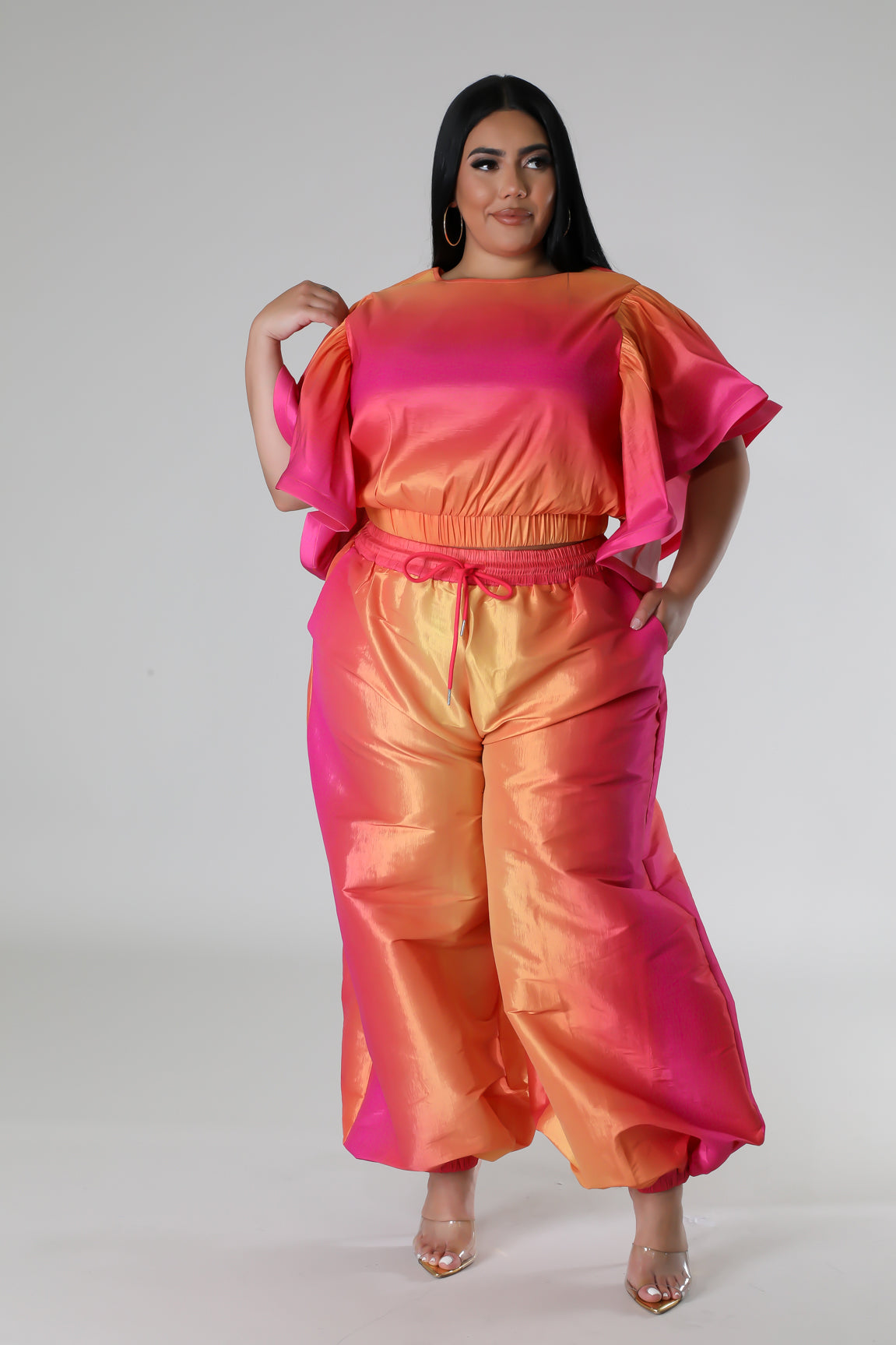Blushing Sunbursts Pant Set