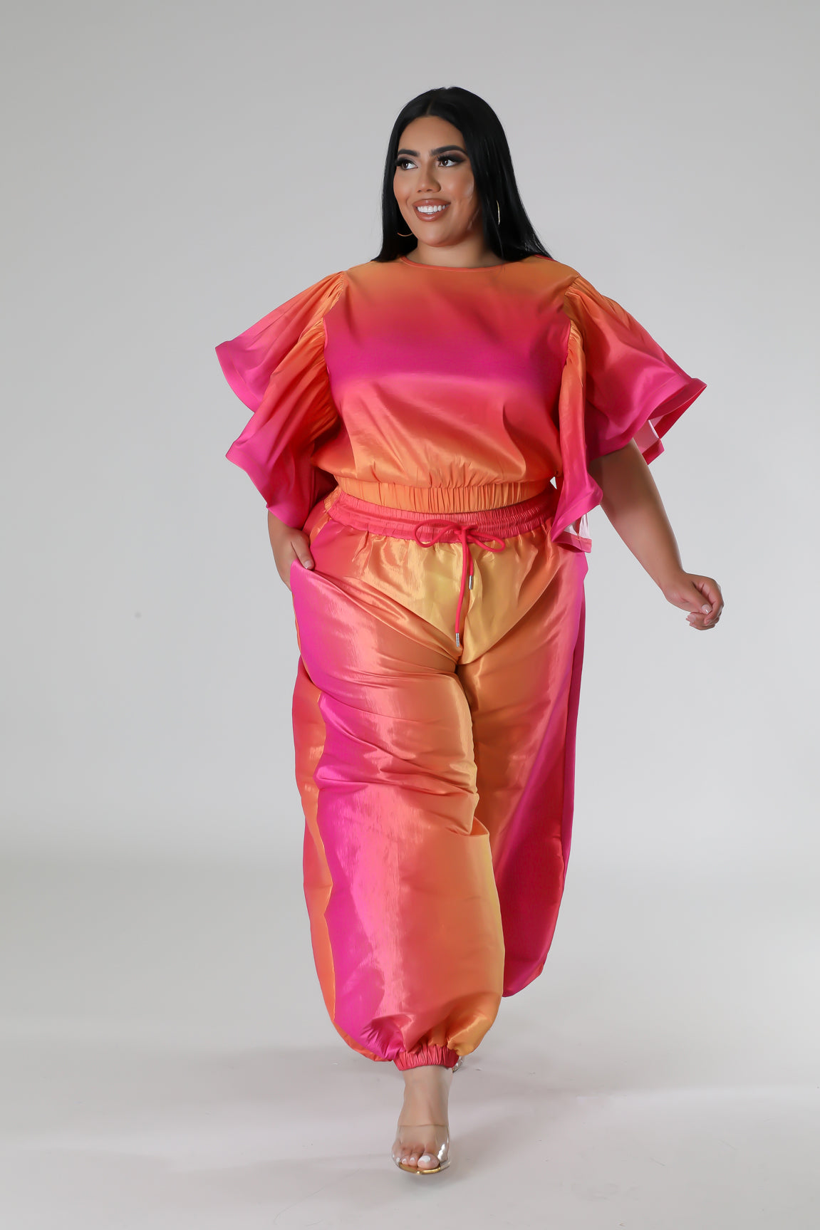 Blushing Sunbursts Pant Set
