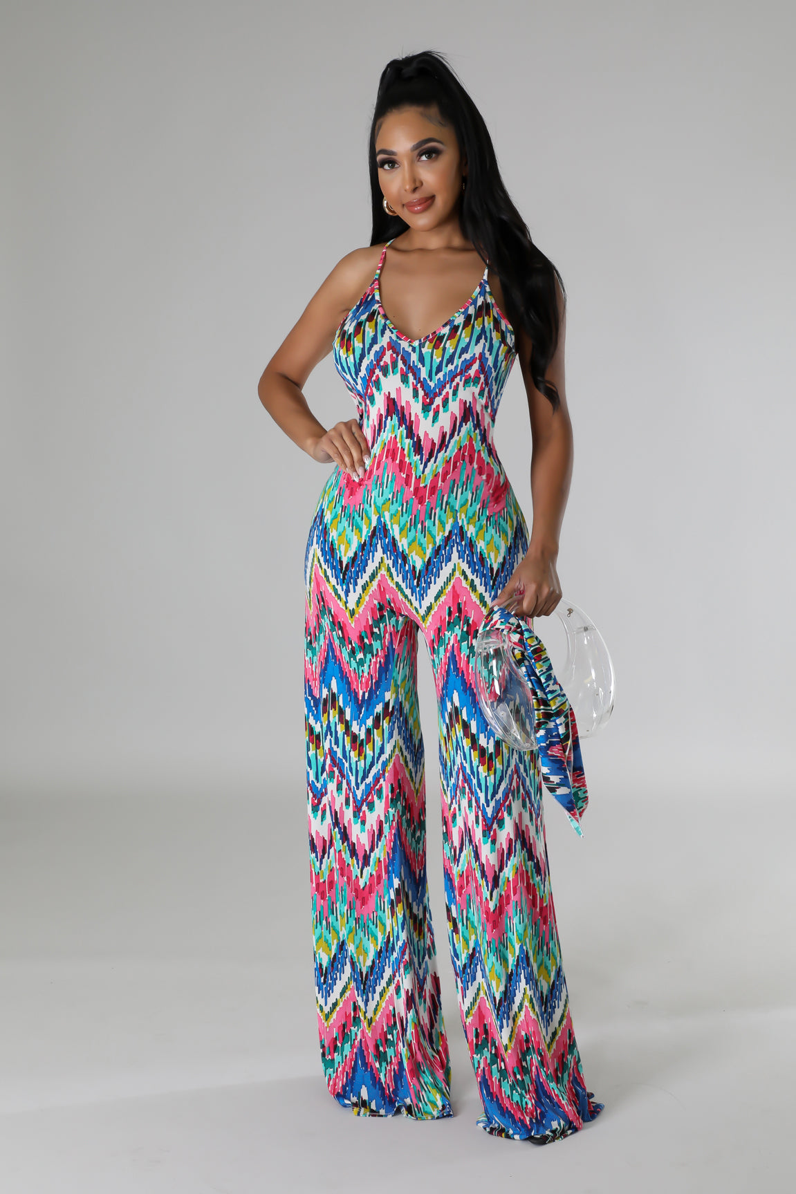 2pc Taking A Trip Jumpsuit Set