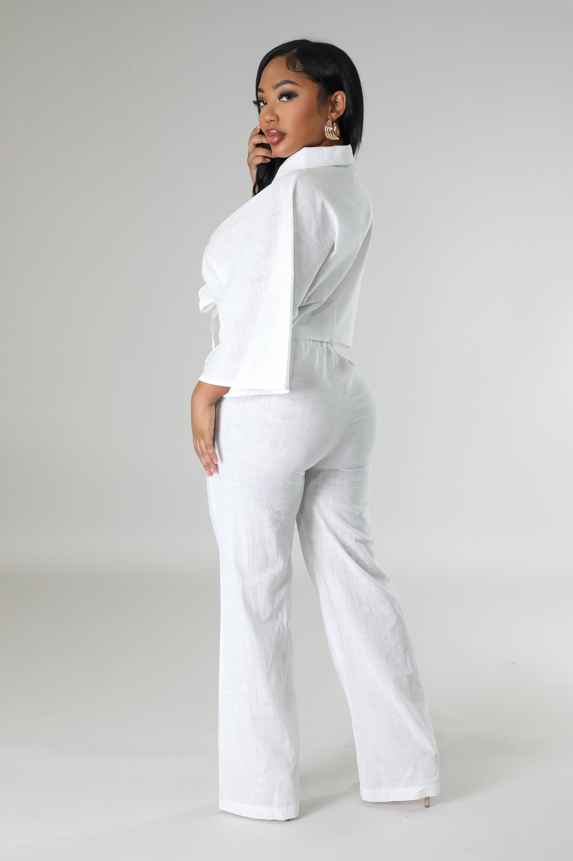 Sabrinia Linen Pant Set