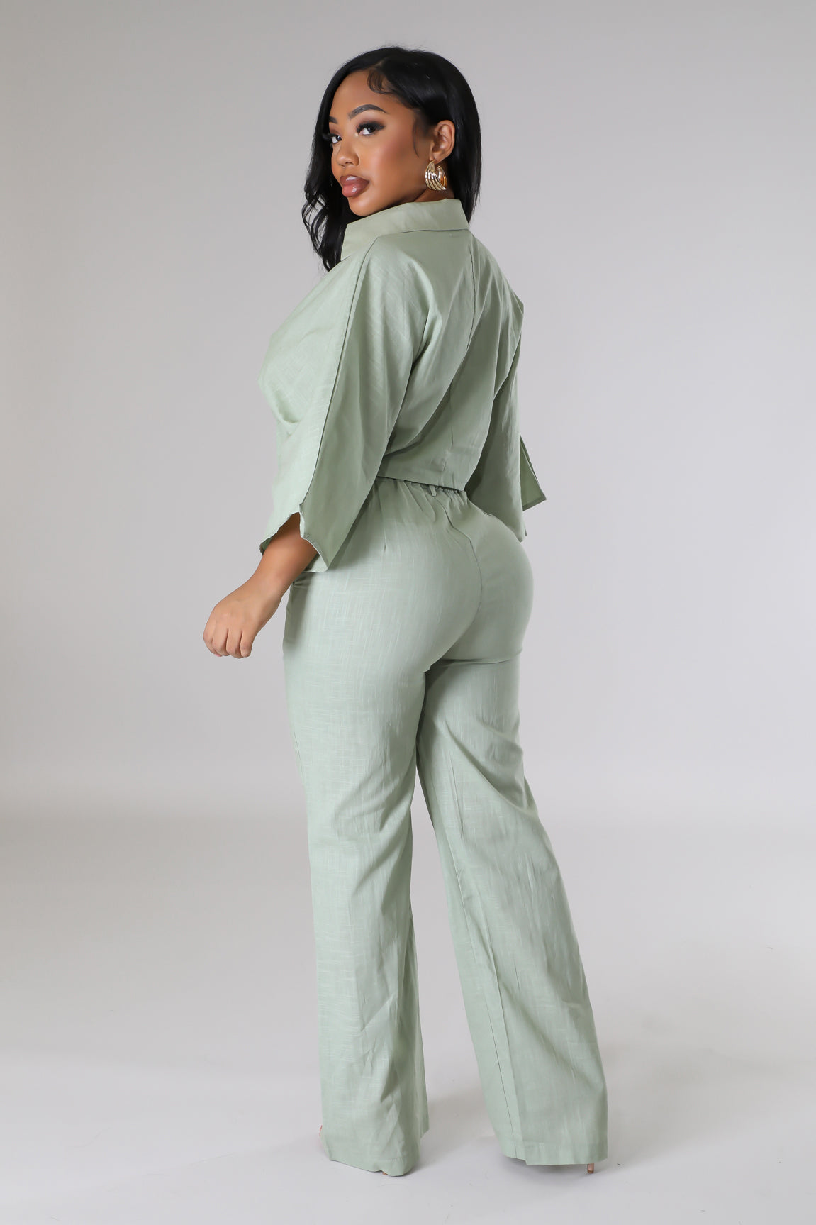 Sabrinia Linen Pant Set