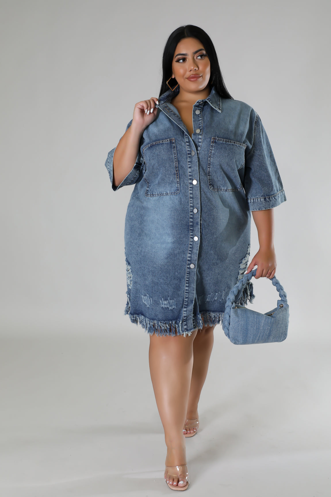 Baddie Drip Denim Dress