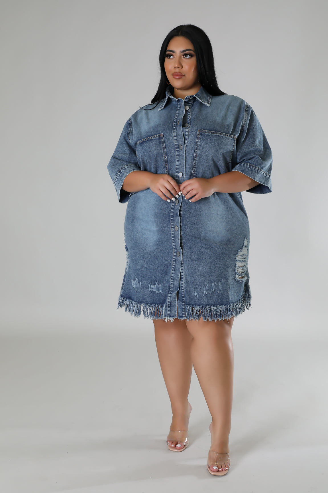 Baddie Drip Denim Dress