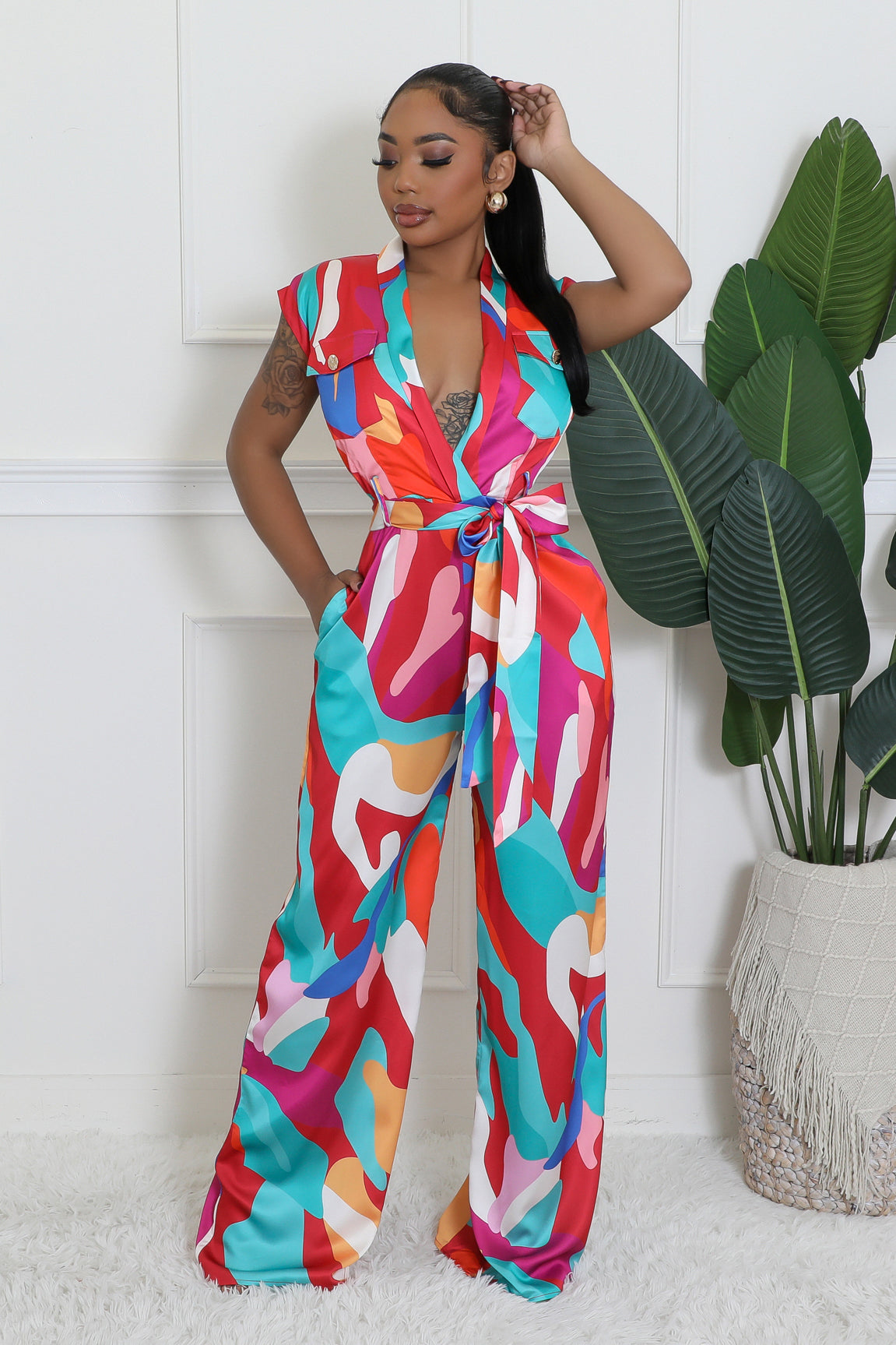 Spot Me Out Jumpsuit