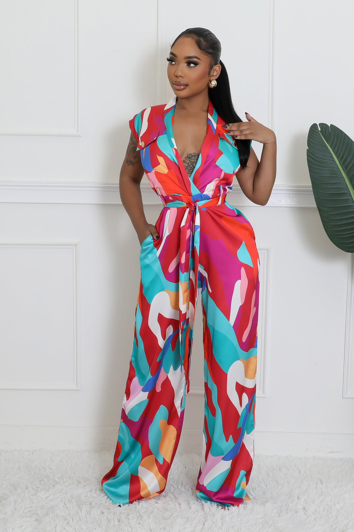 Spot Me Out Jumpsuit