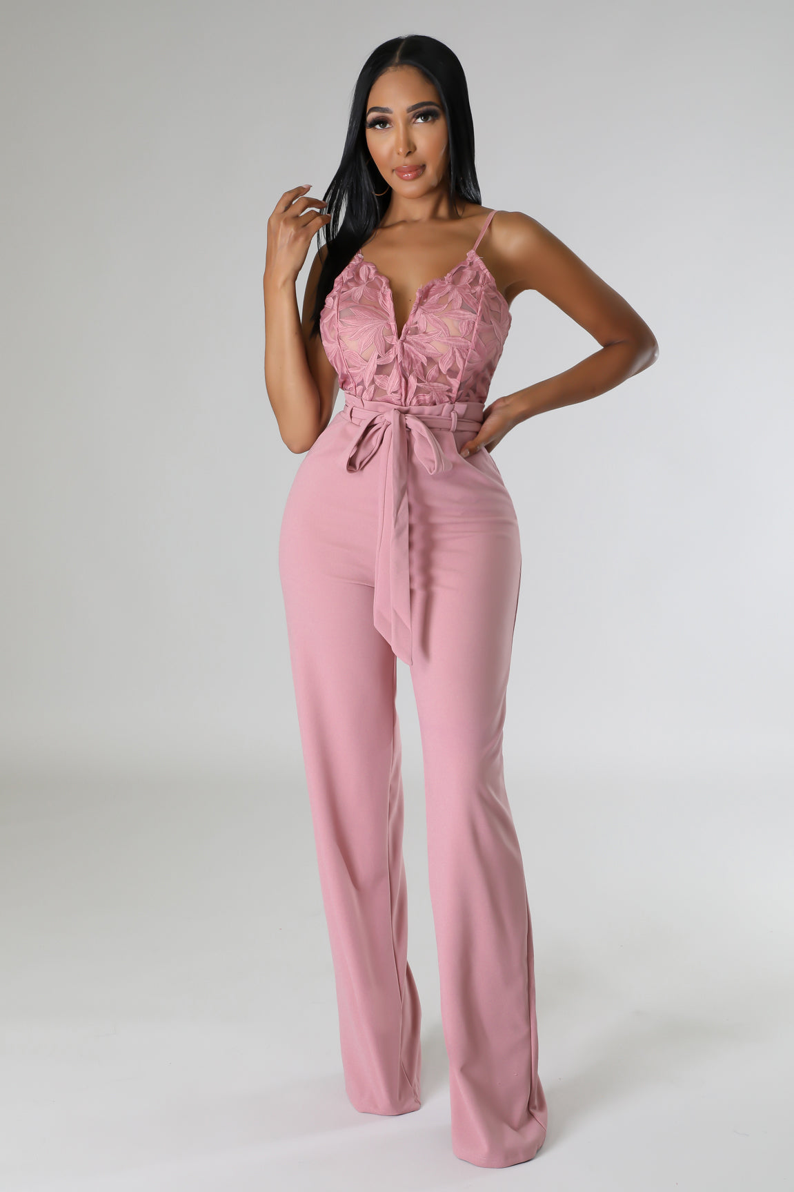 Lace Boxy Jumpsuit