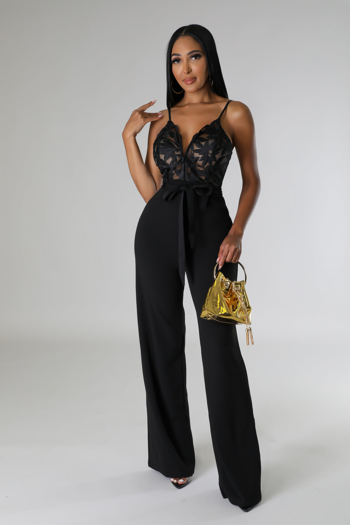 Lace Boxy Jumpsuit