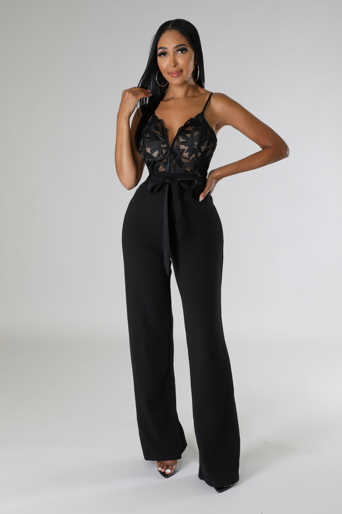 Lace Boxy Jumpsuit