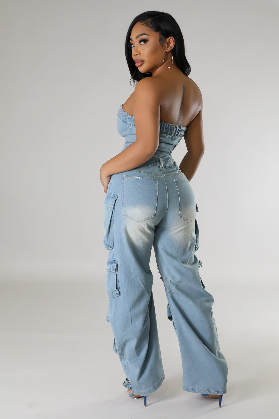 Claiming You Denim Jumpsuit