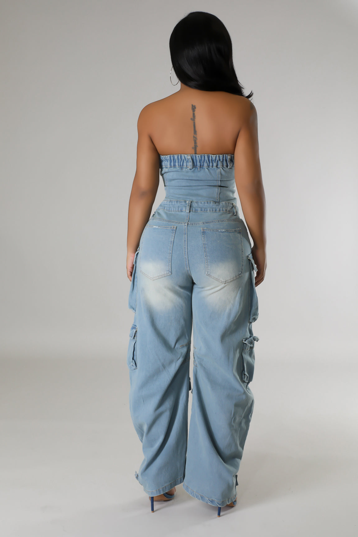 Claiming You Denim Jumpsuit