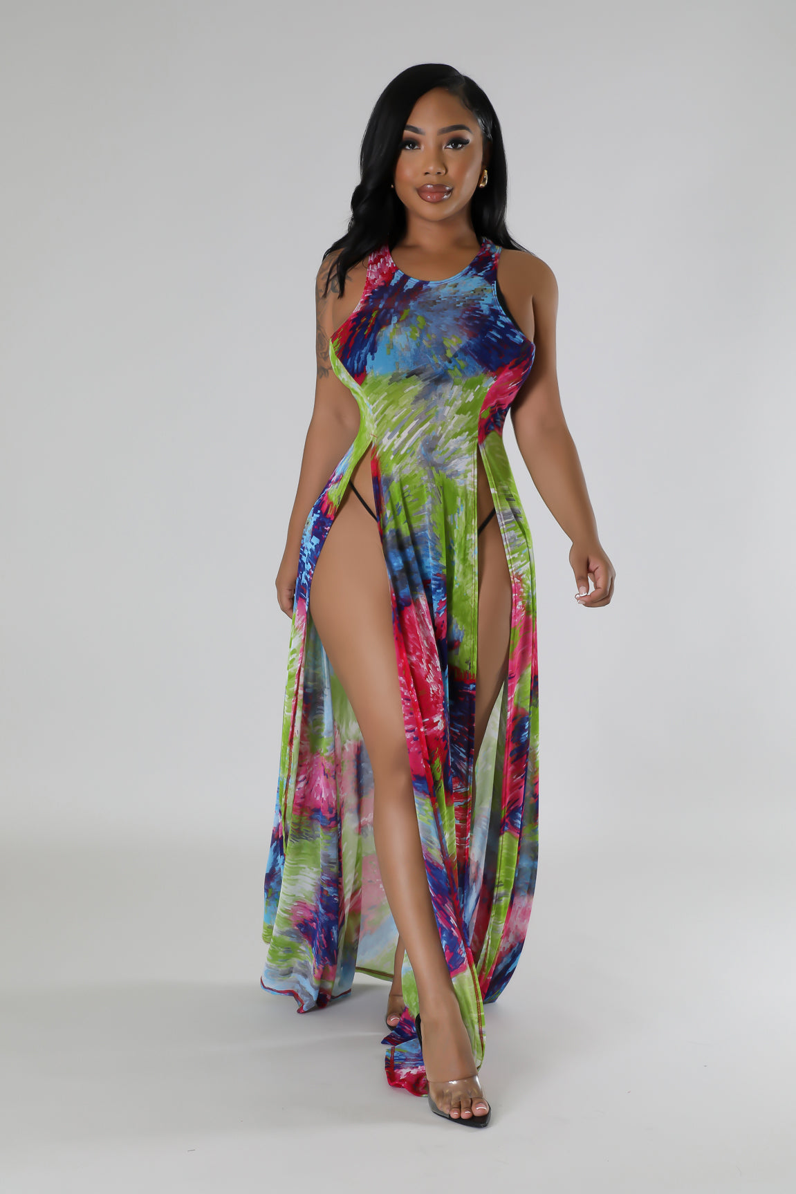 3pc Deyani Cover Up Dress