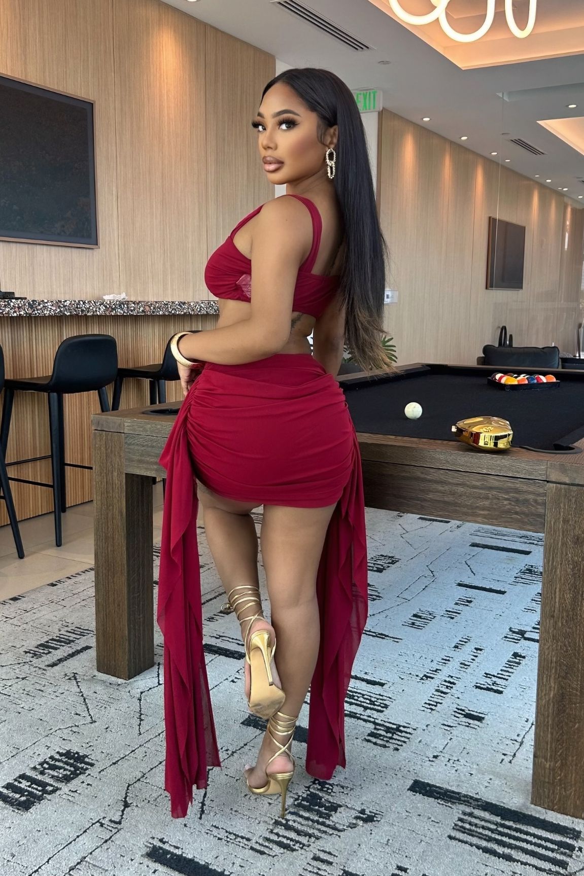 Flatter Me Off Skirt Set