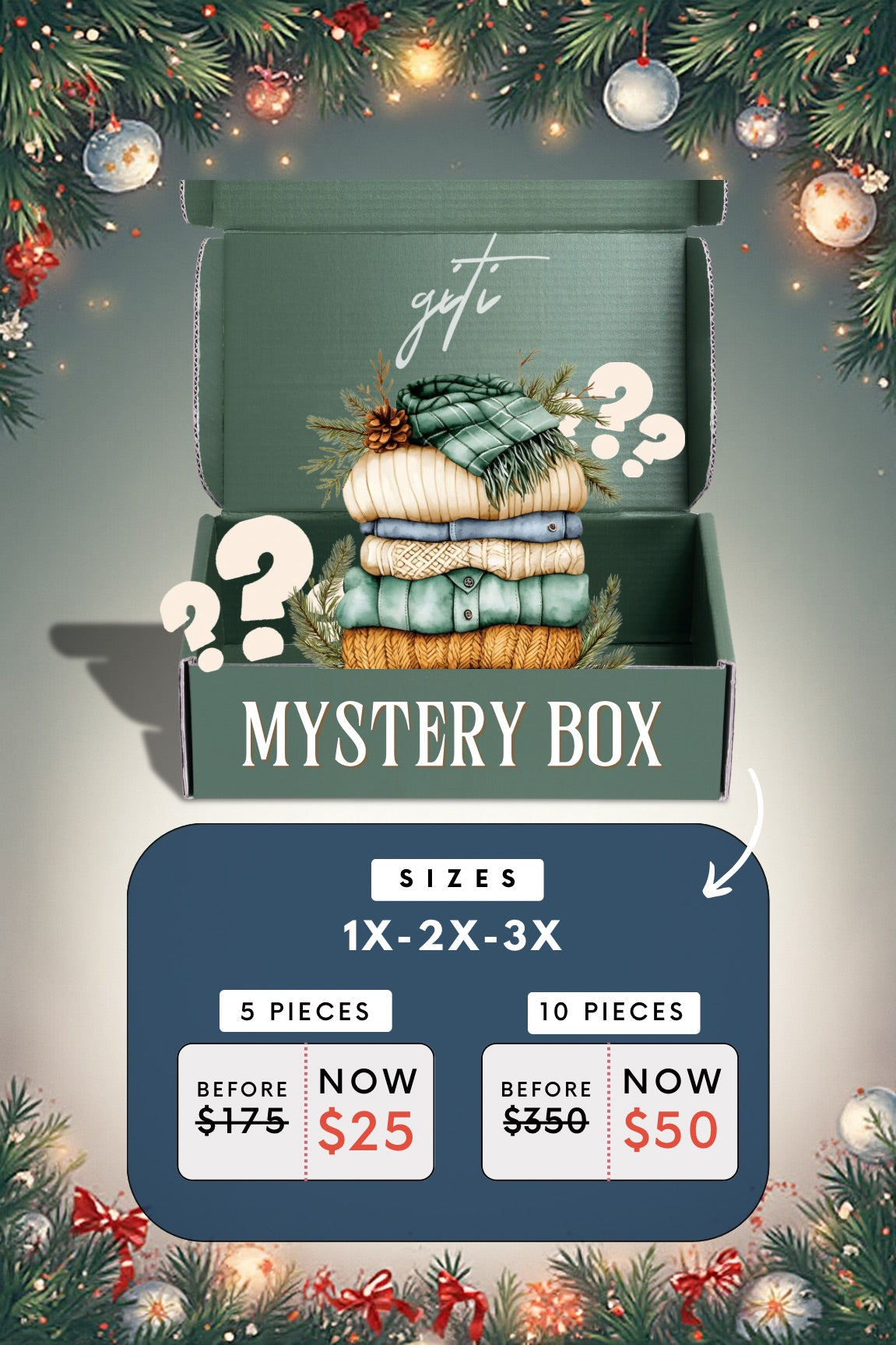 Mystery Box (1X-2X-3X)