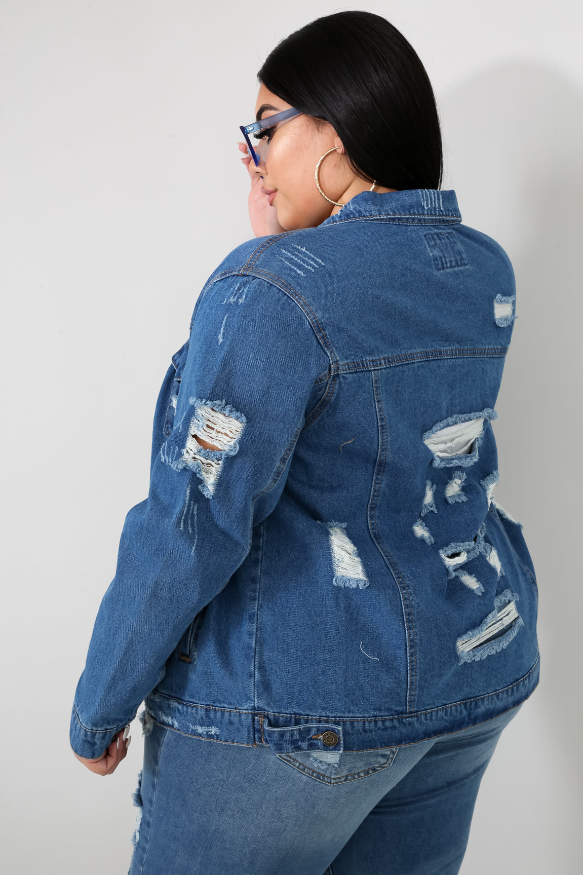 Disrupted Denim Jacket | GitiOnline