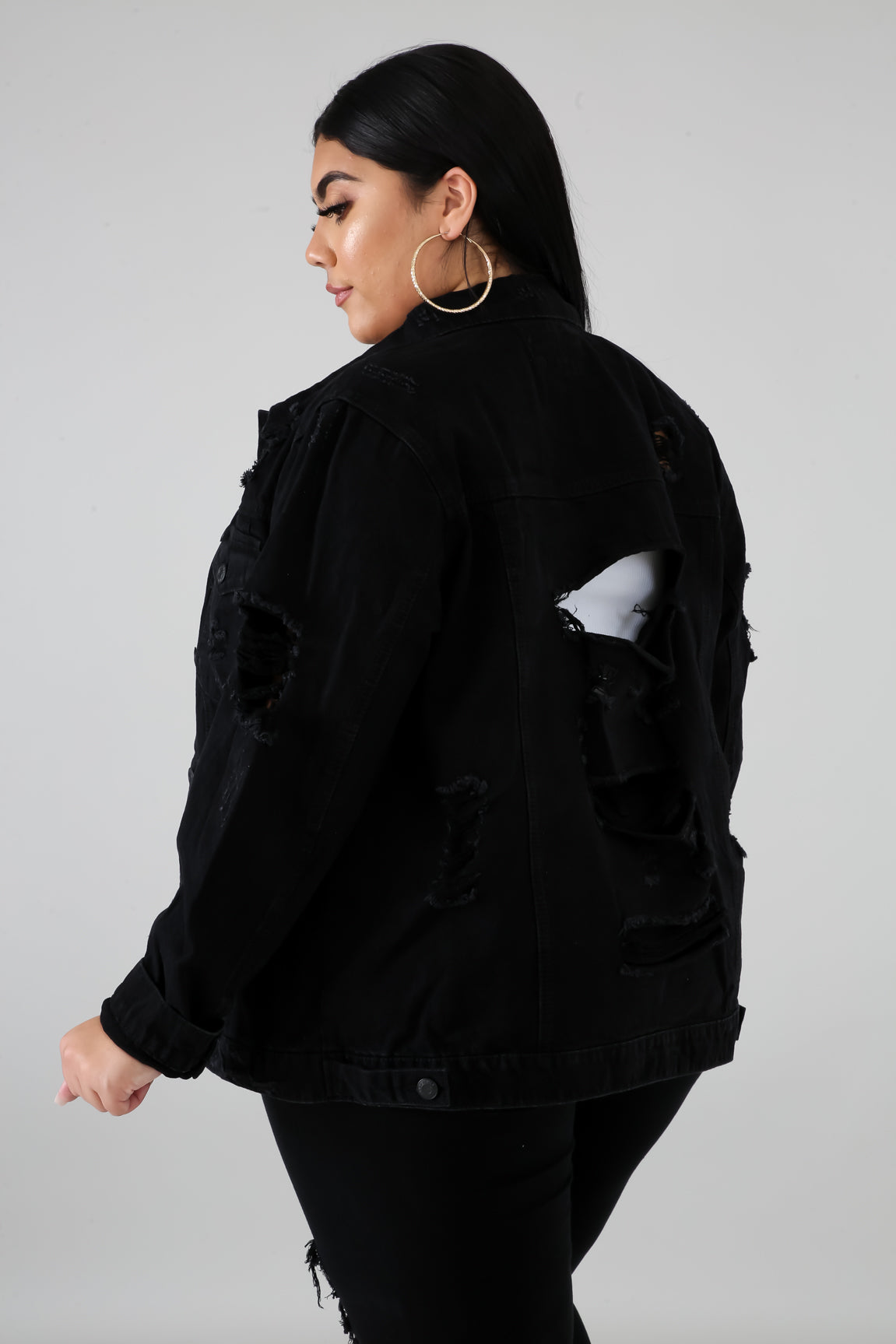 Disrupted Denim Jacket | GitiOnline