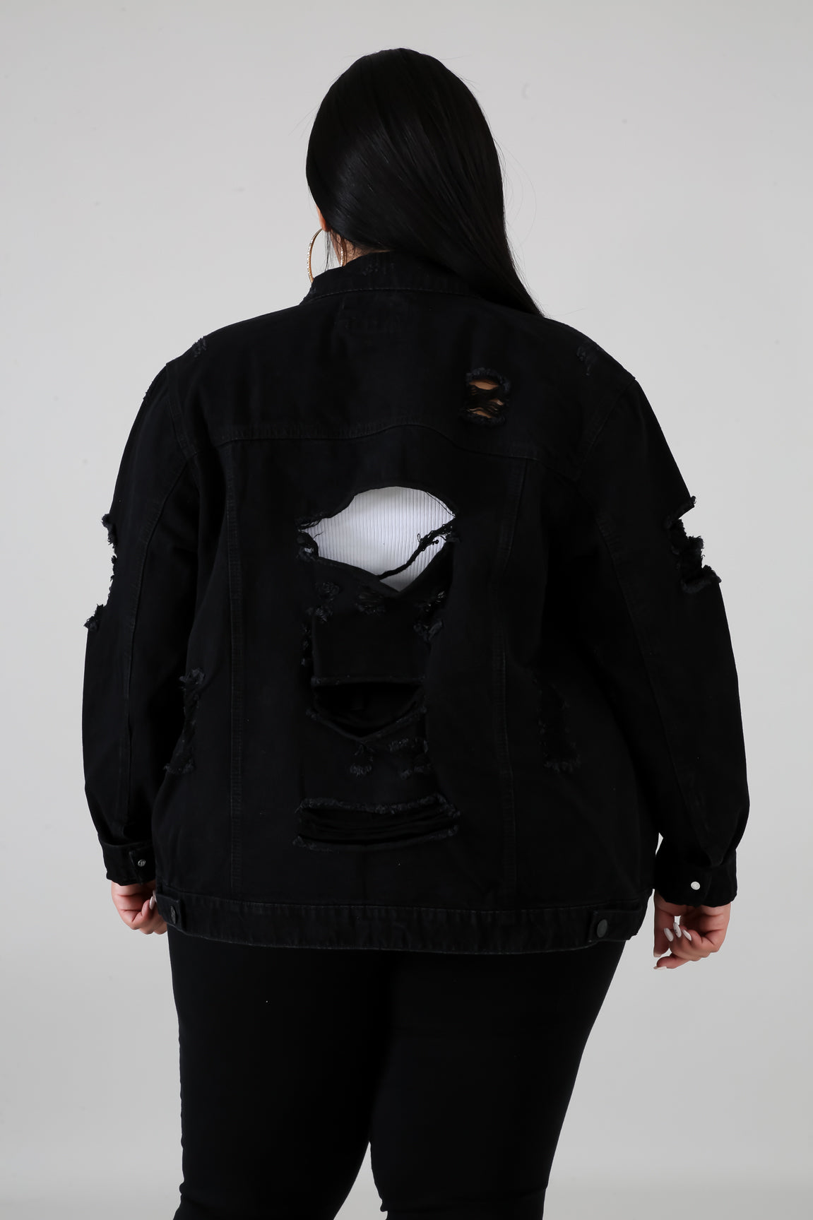Disrupted Denim Jacket | GitiOnline