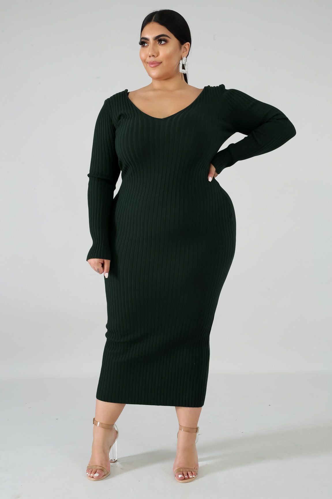 Ribbed Midi Dress | GitiOnline