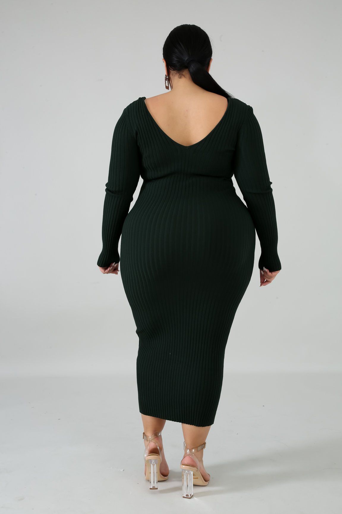 Ribbed Midi Dress | GitiOnline