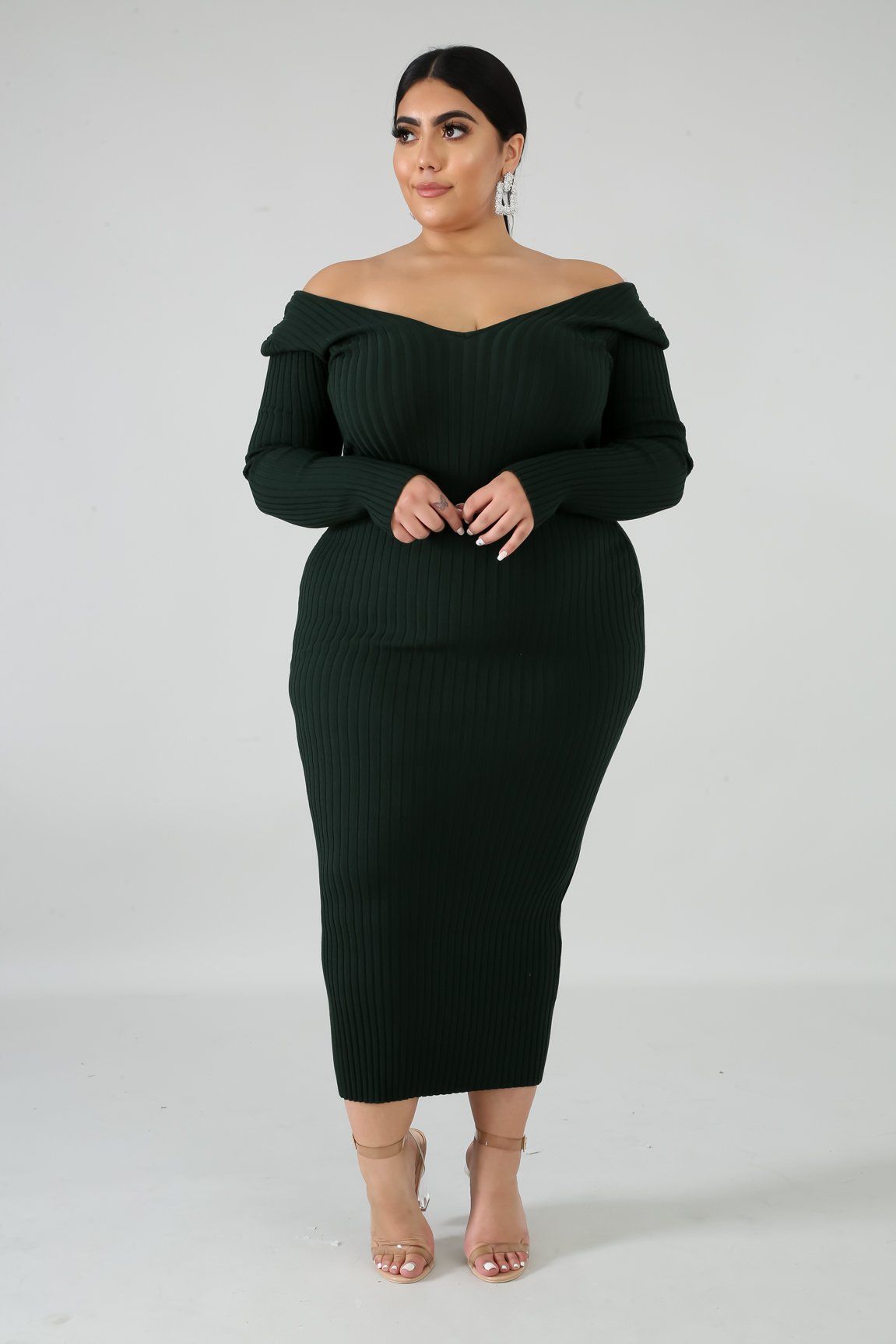 Ribbed Midi Dress | GitiOnline