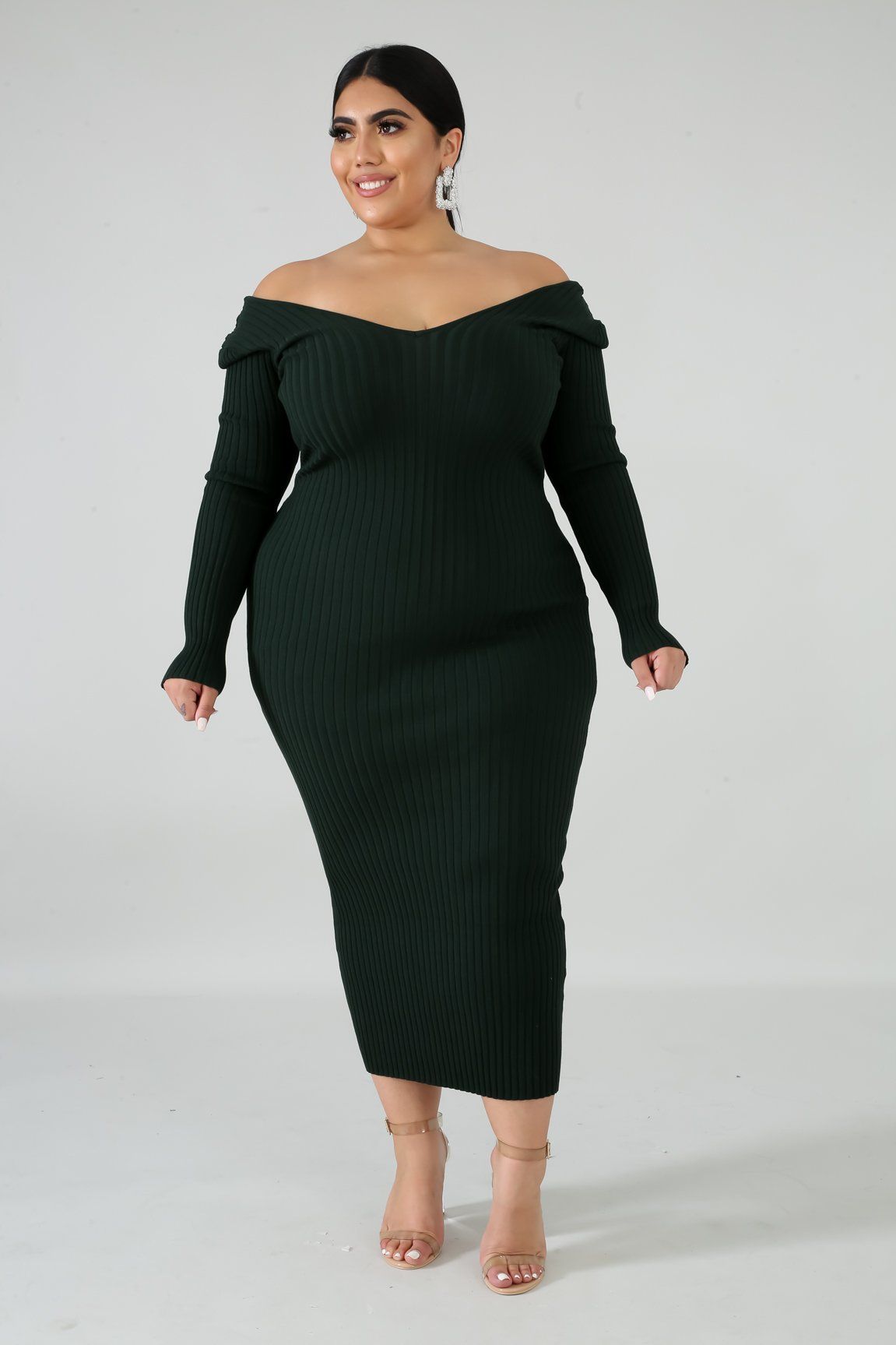 Ribbed Midi Dress | GitiOnline
