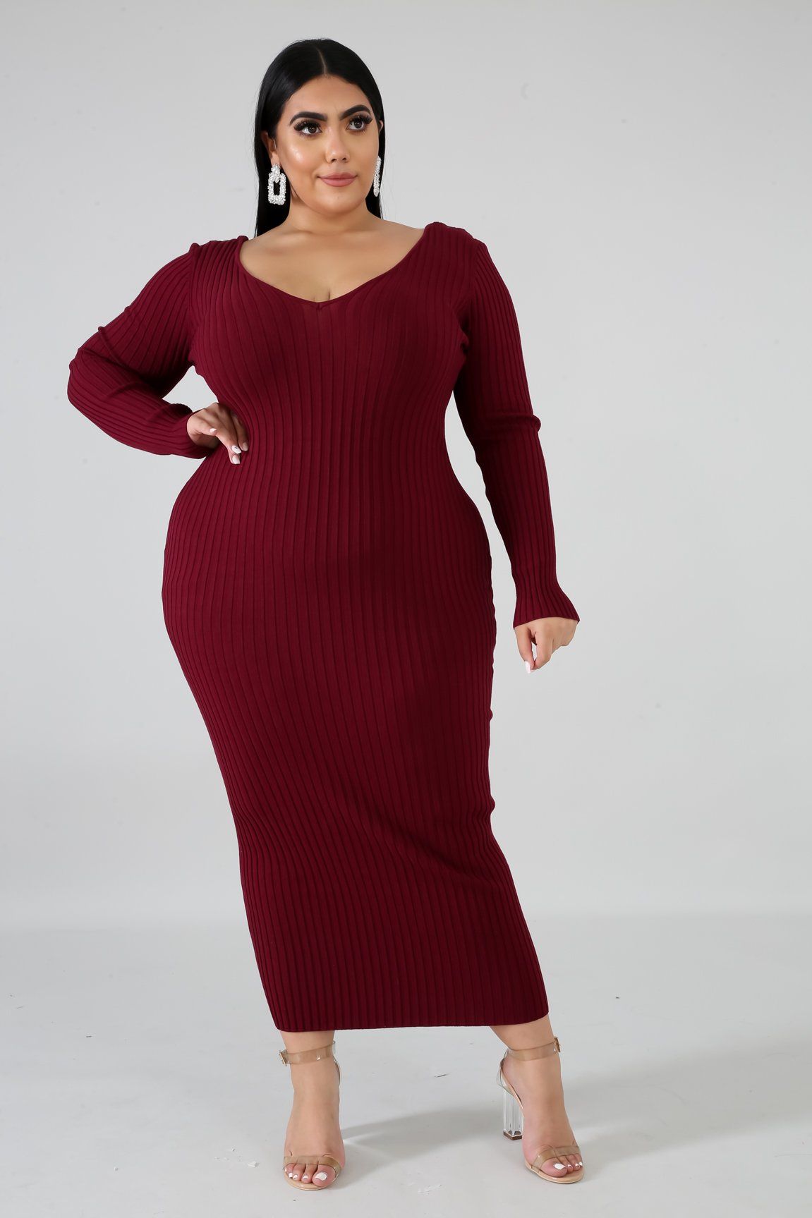 Ribbed Midi Dress | GitiOnline