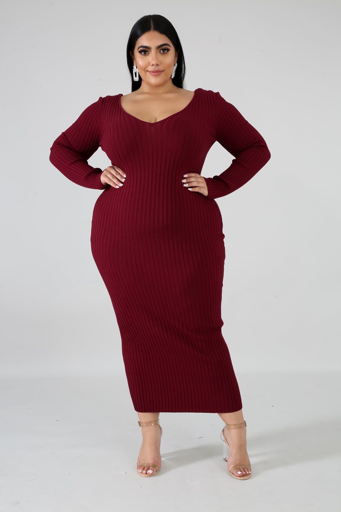Ribbed Midi Dress | GitiOnline