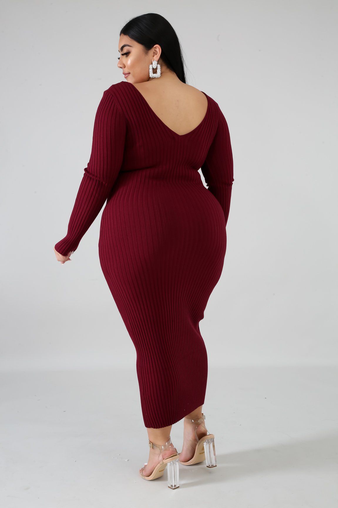 Ribbed Midi Dress | GitiOnline
