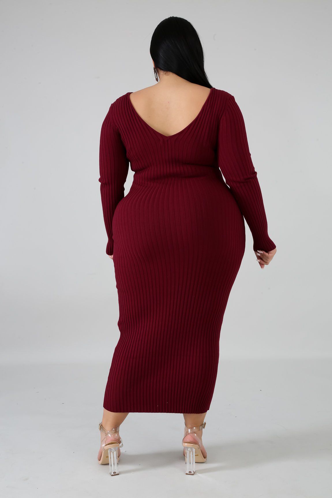 Ribbed Midi Dress | GitiOnline
