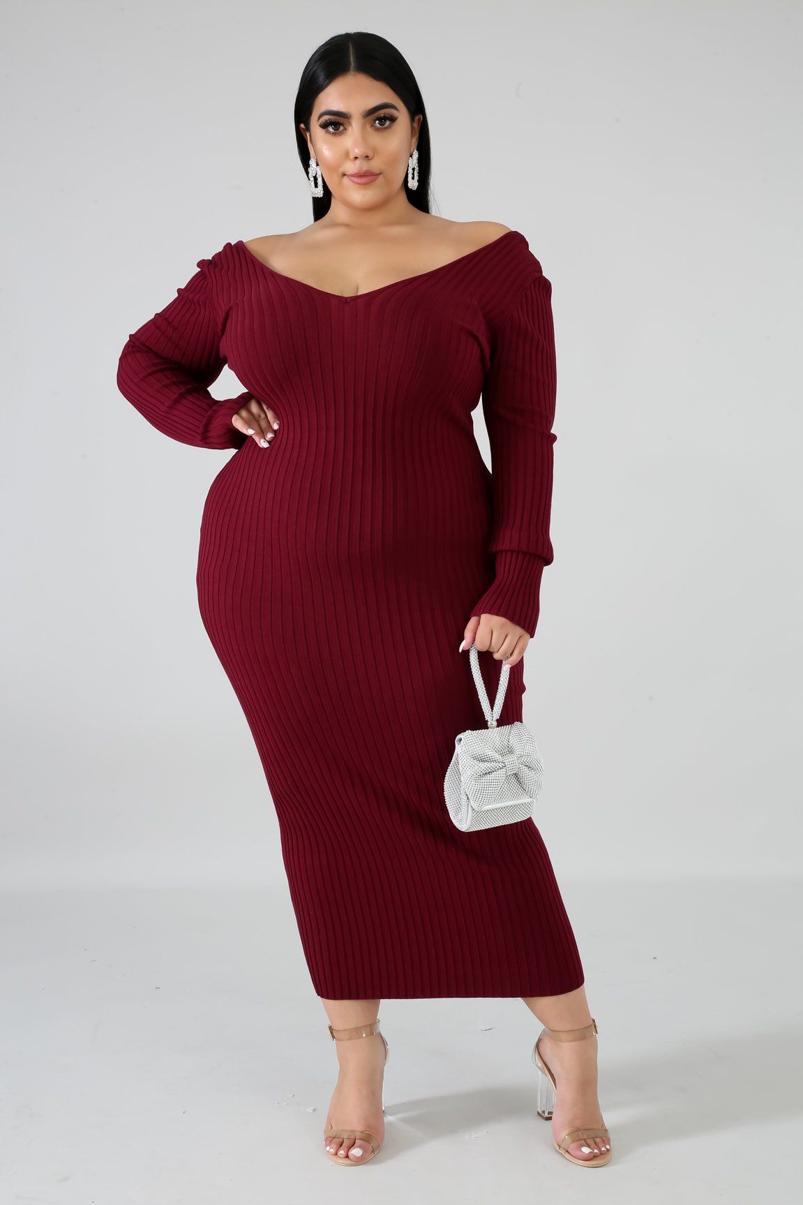Ribbed Midi Dress | GitiOnline