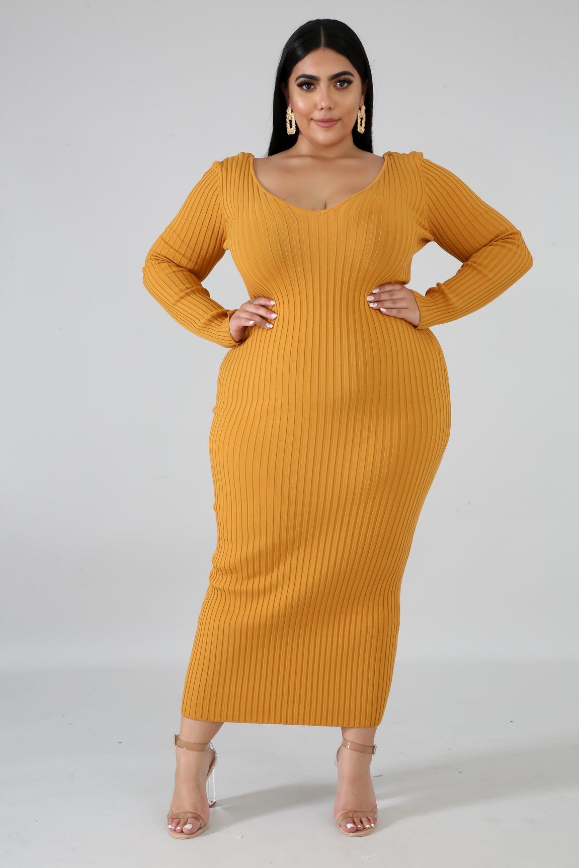 Ribbed Midi Dress | GitiOnline