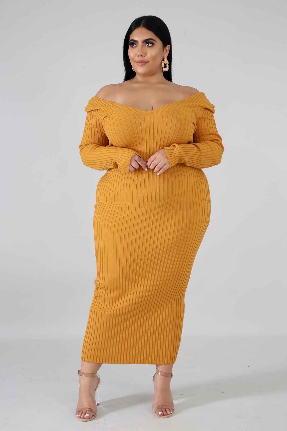 Ribbed Midi Dress | GitiOnline