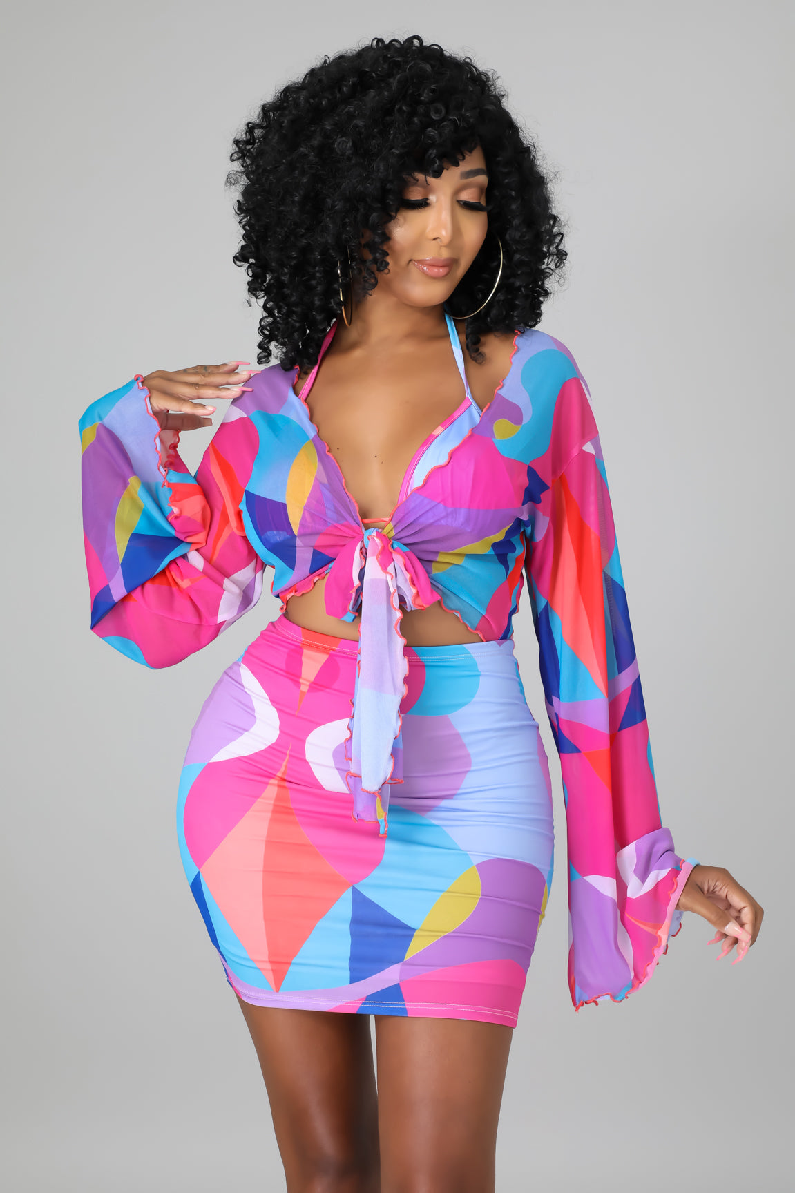 3pc Bondi Beach Skirt Set