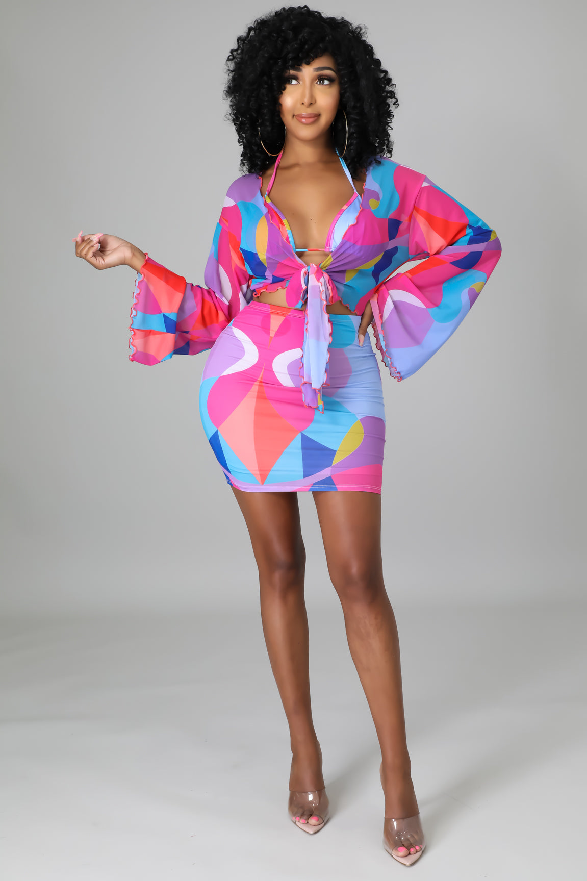 3pc Bondi Beach Skirt Set