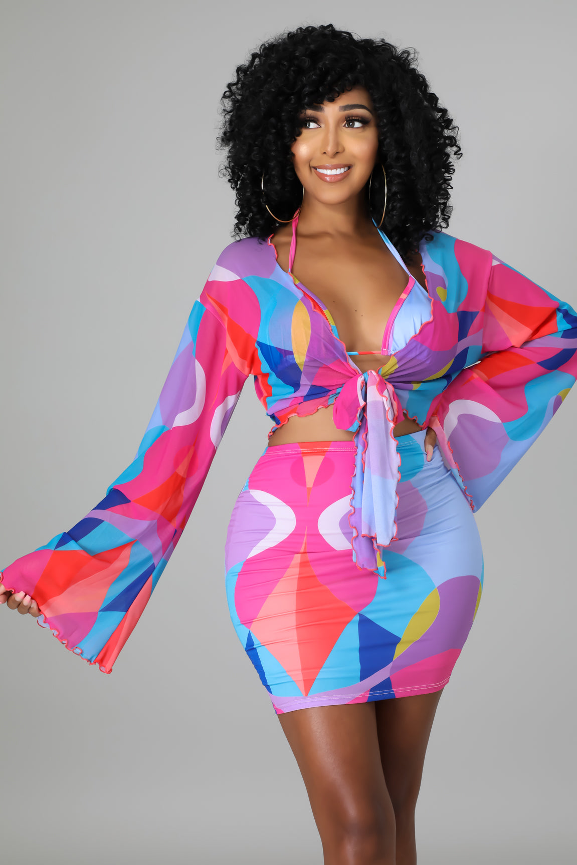 3pc Bondi Beach Skirt Set