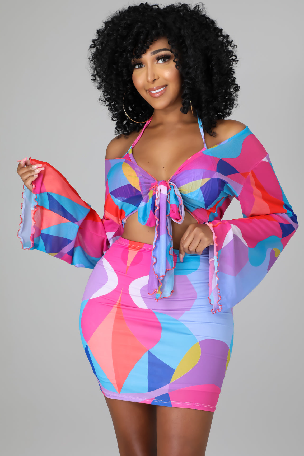 3pc Bondi Beach Skirt Set