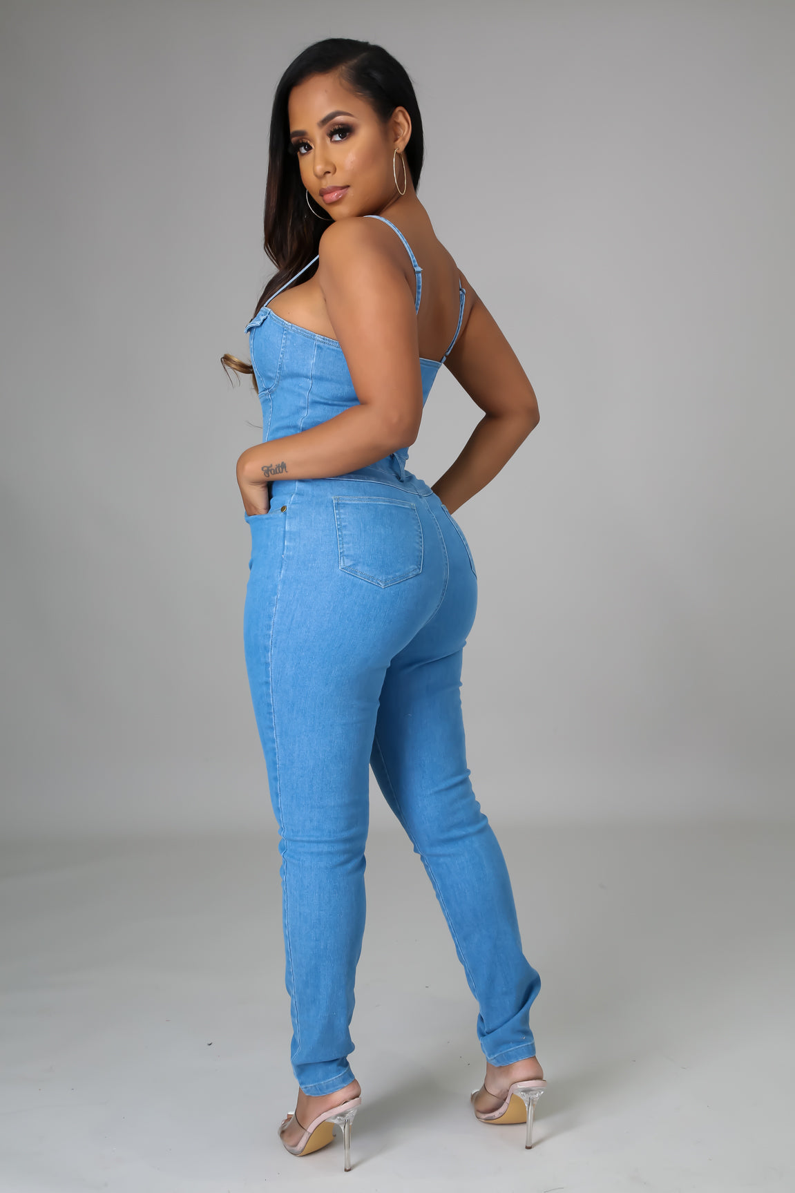 Drip So Hard Denim Jumpsuit