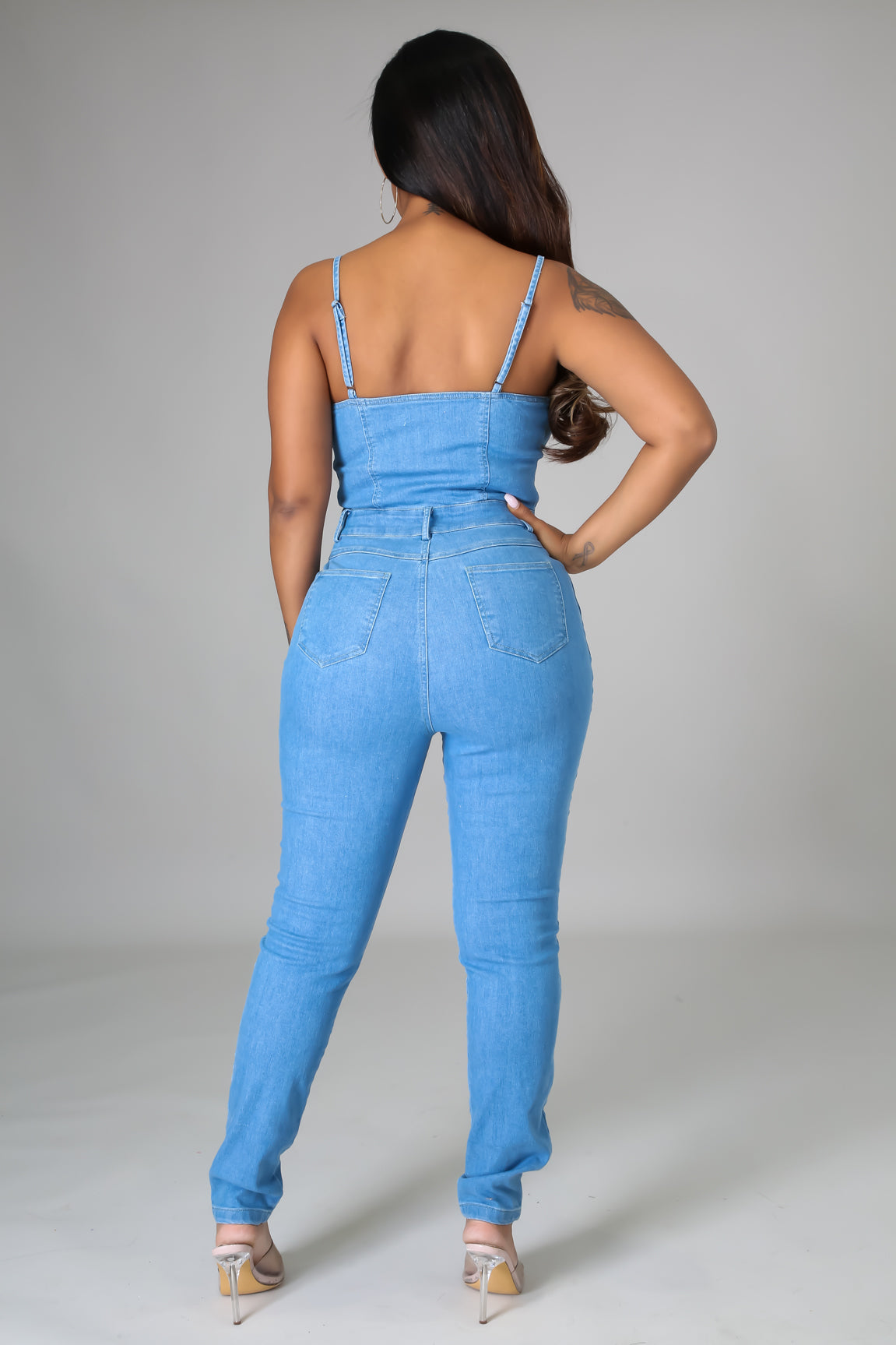 Drip So Hard Denim Jumpsuit