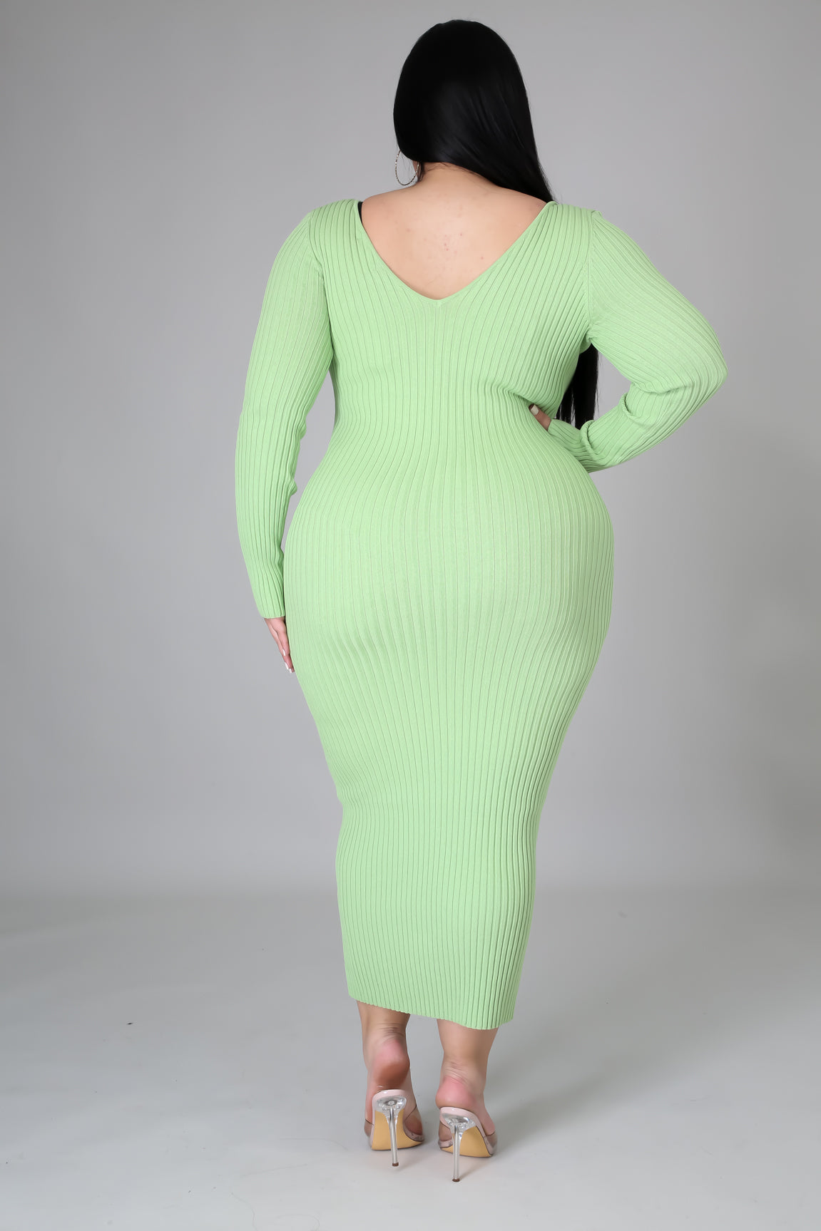 Ribbed Midi Dress