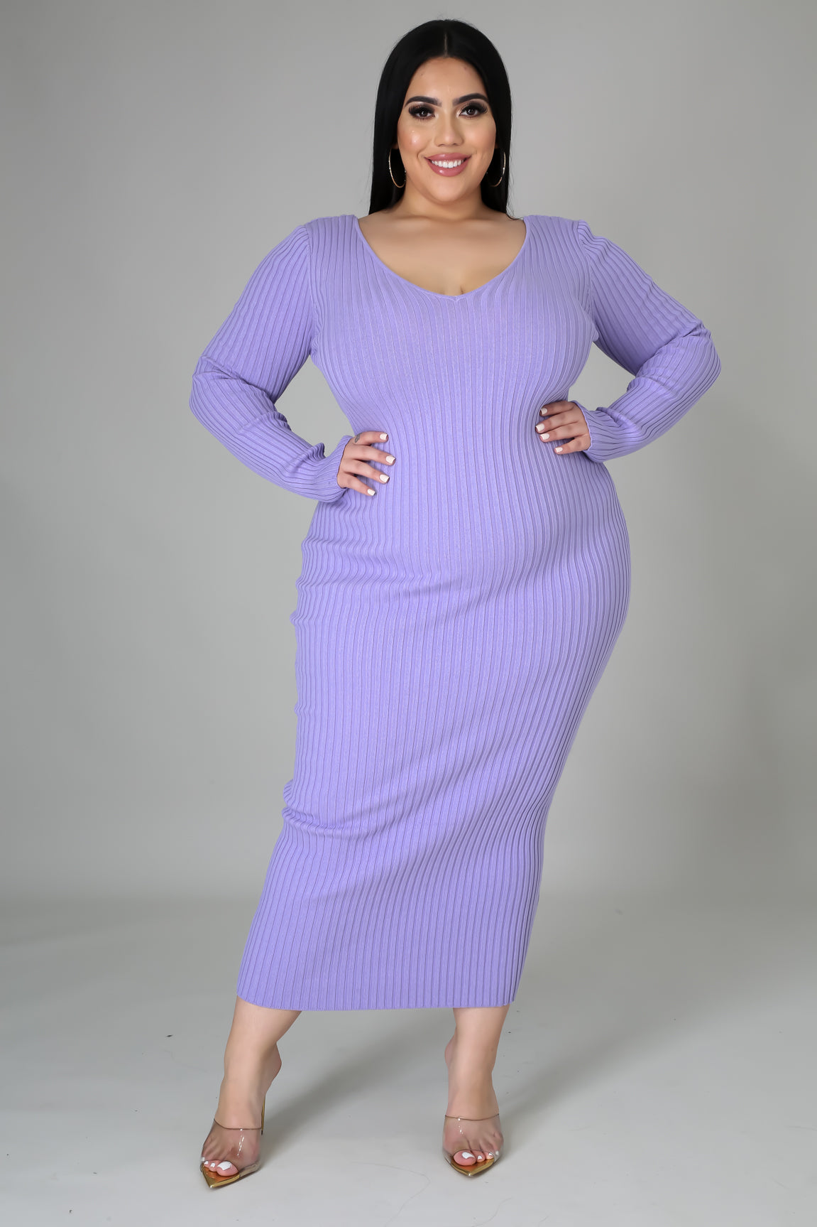 Ribbed Midi Dress