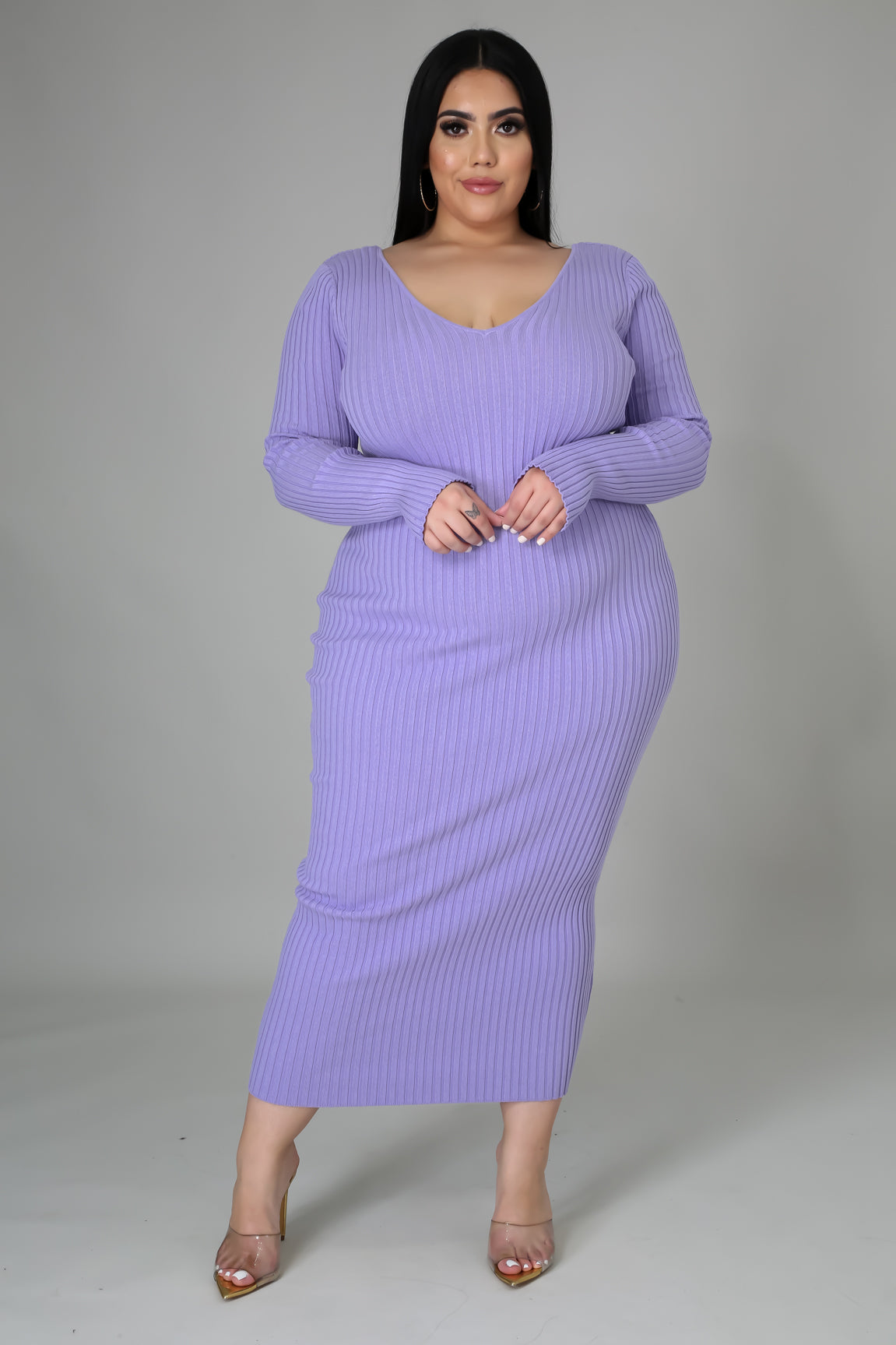 Ribbed Midi Dress