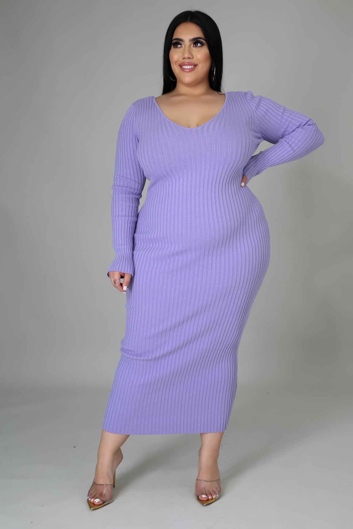 Ribbed Midi Dress