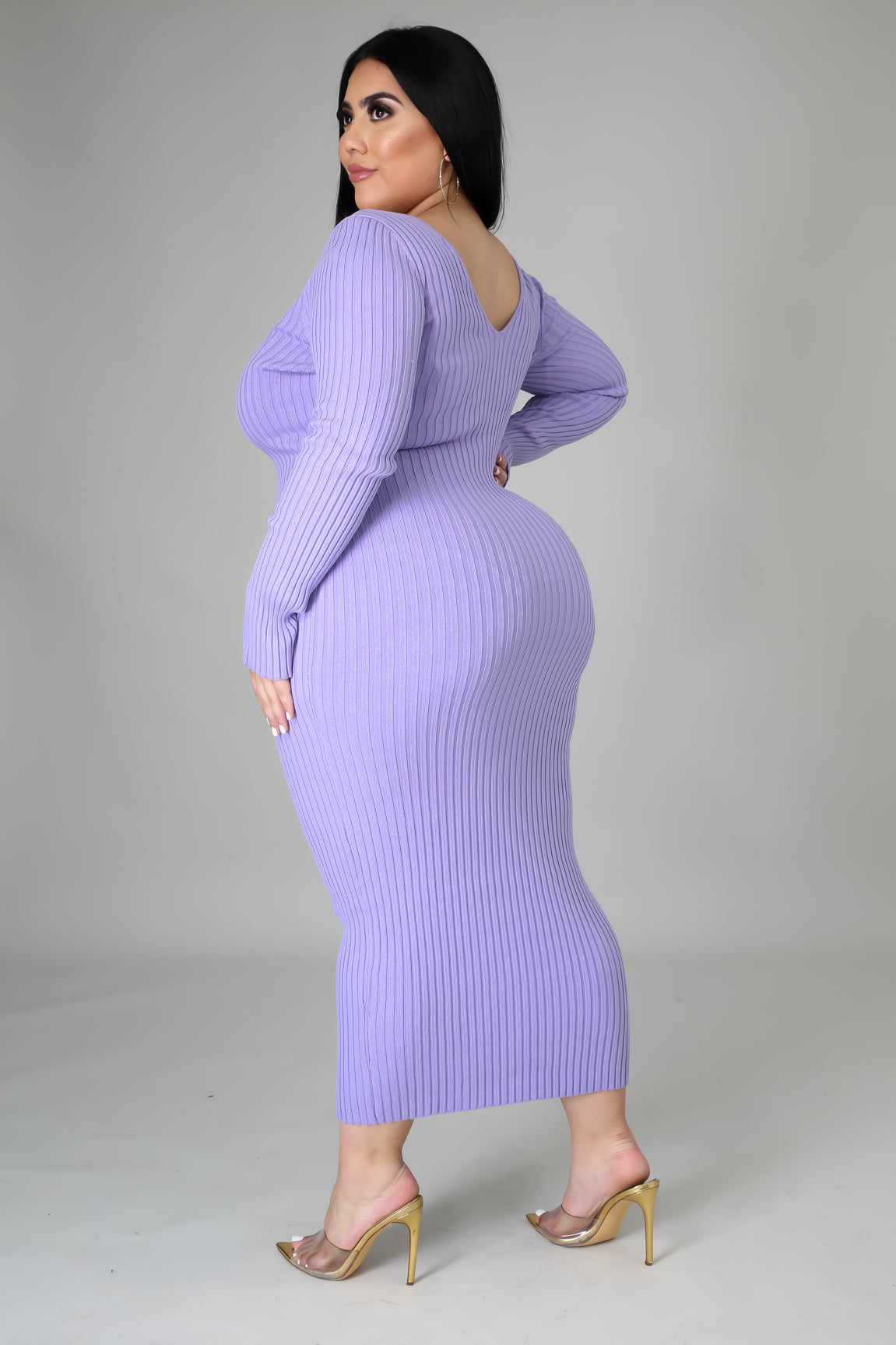 Ribbed Midi Dress