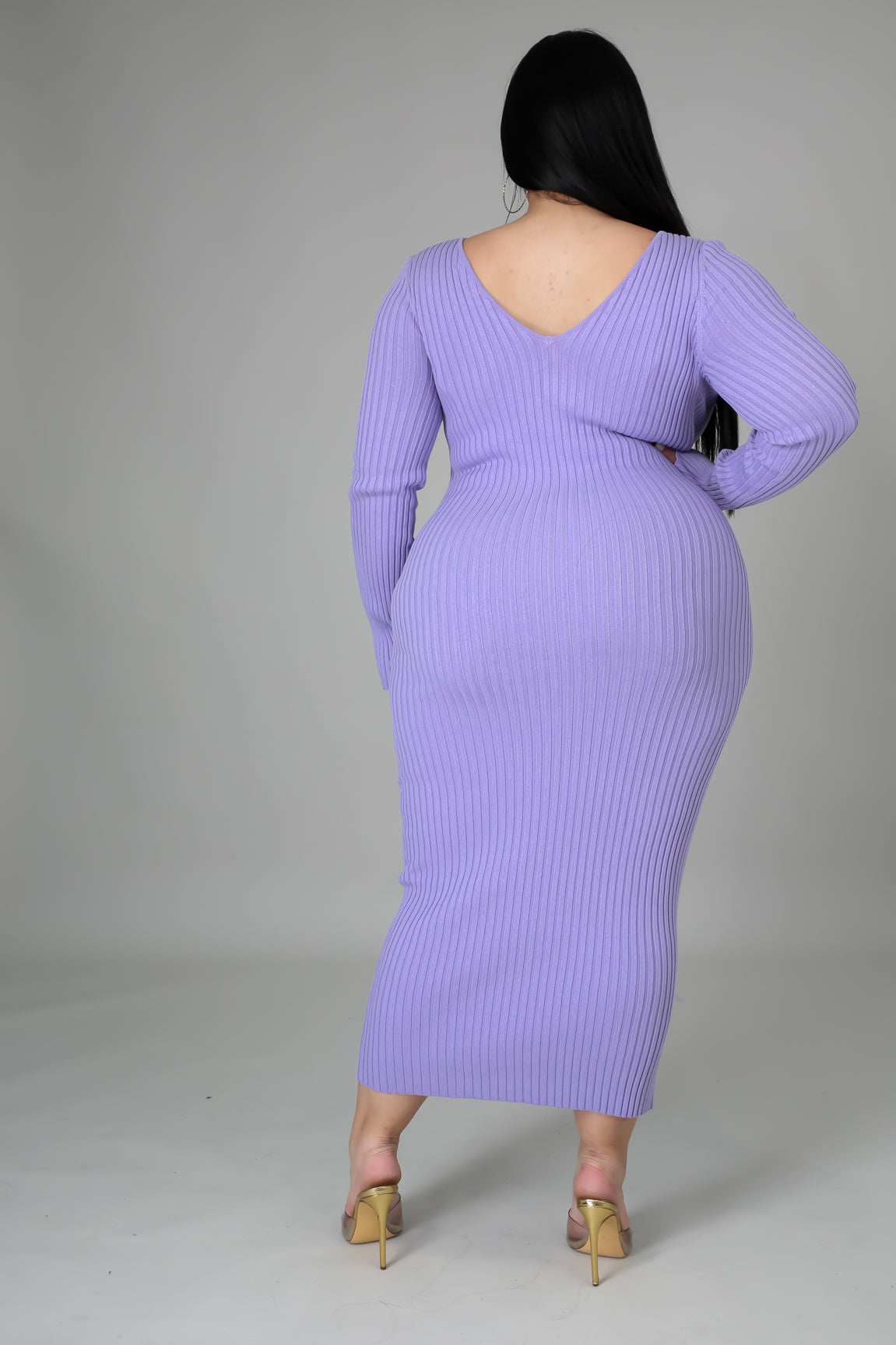 Ribbed Midi Dress