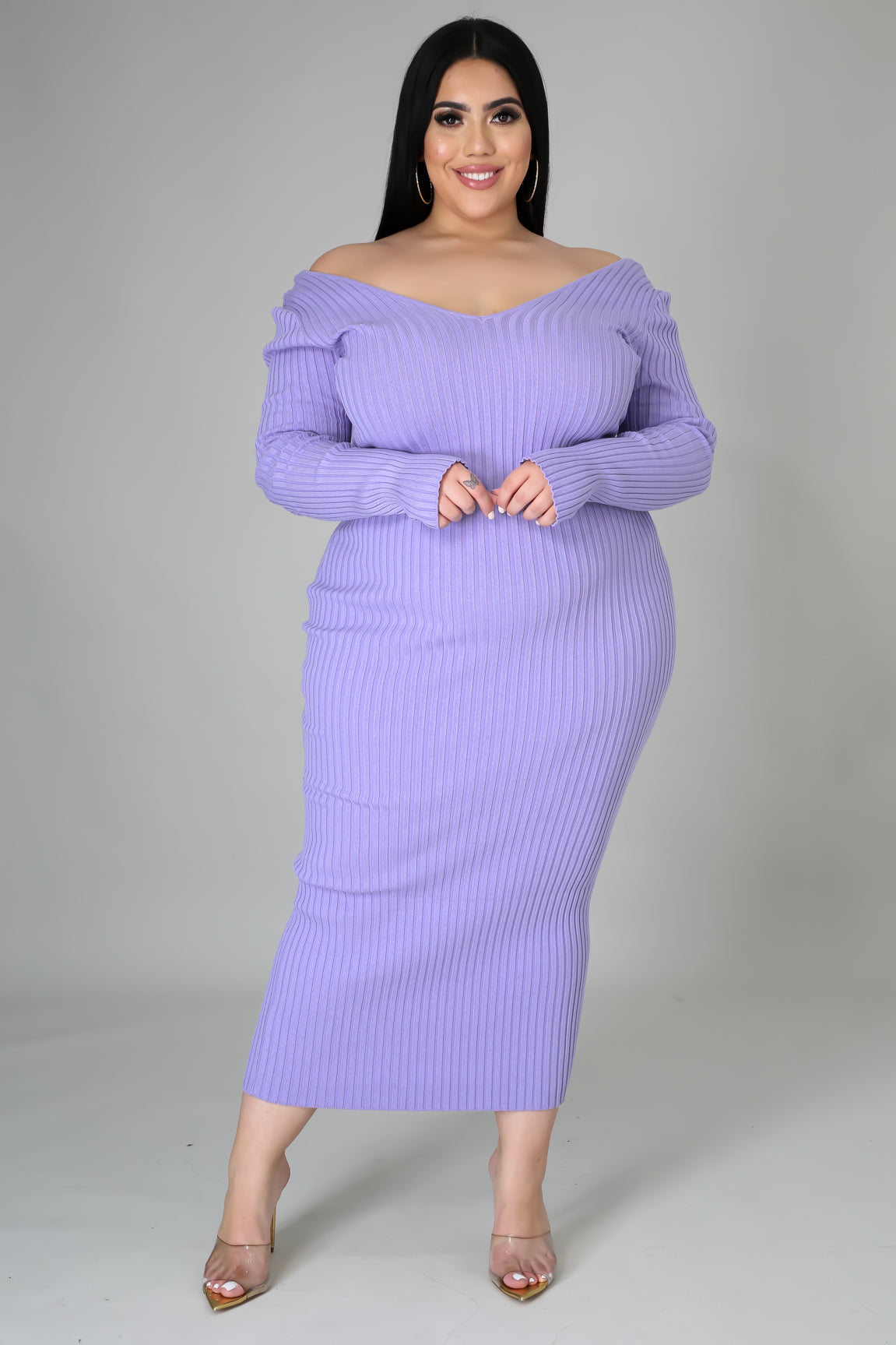 Ribbed Midi Dress
