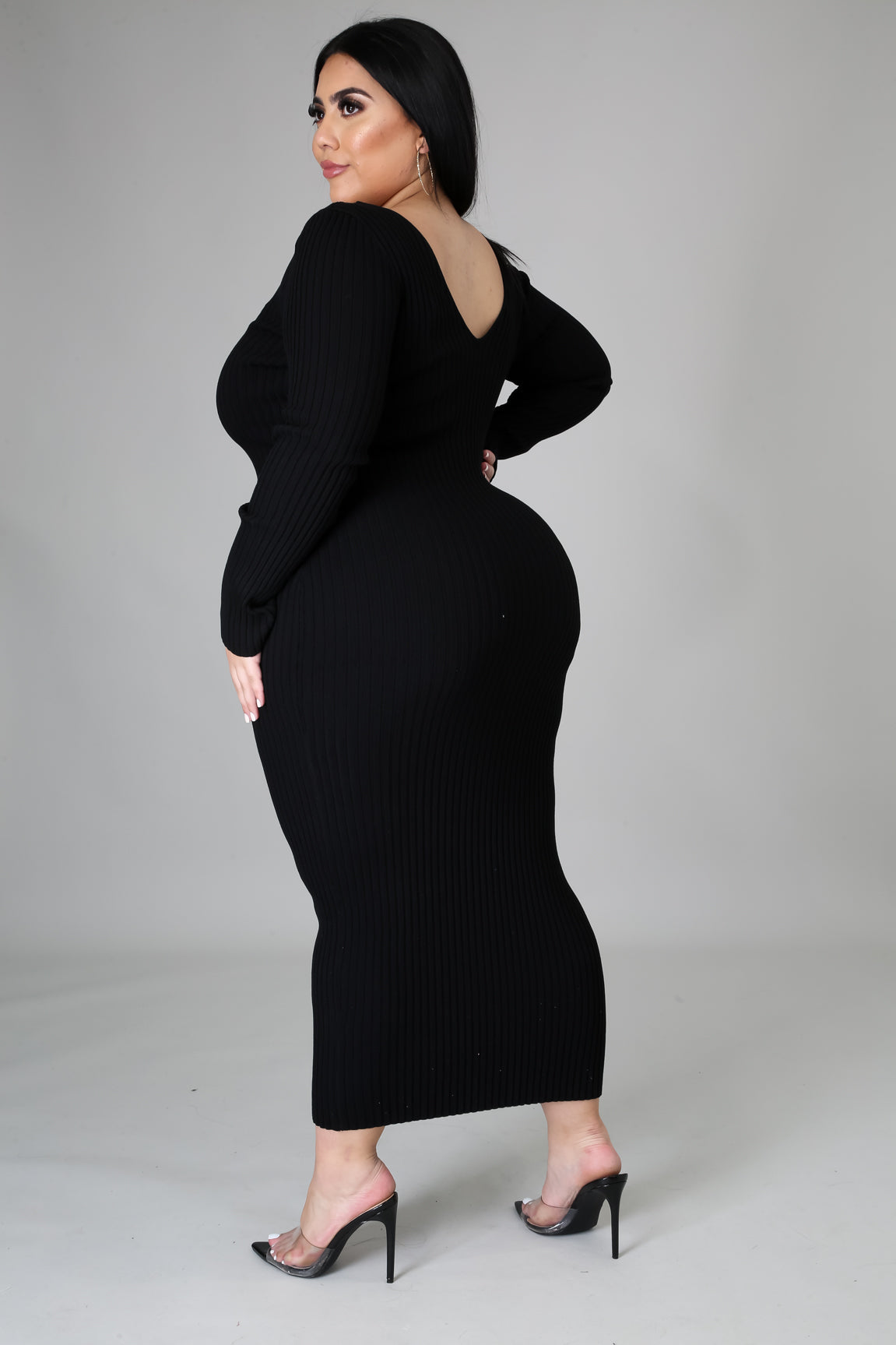 Ribbed Midi Dress