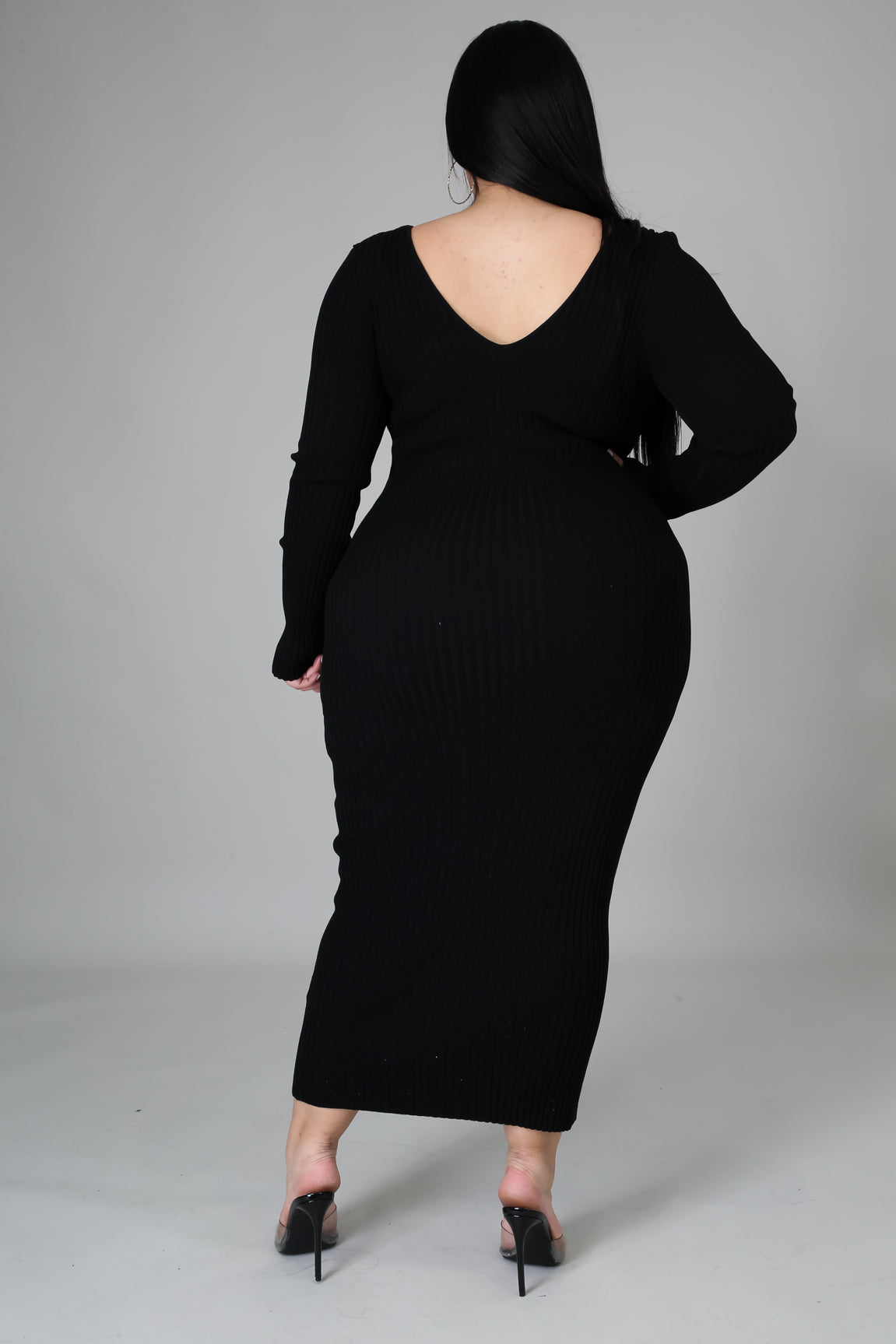 Ribbed Midi Dress