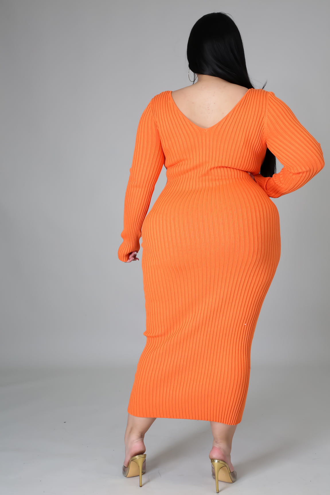 Ribbed Midi Dress